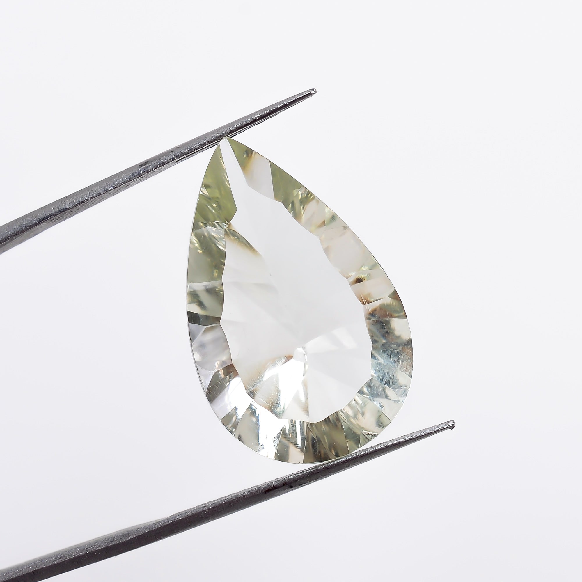Natural Green Amethyst Pear Shape Cut Stone Loose Gemstone For Making Jewelry 10 Ct. 21X14X7 mm S-1284
