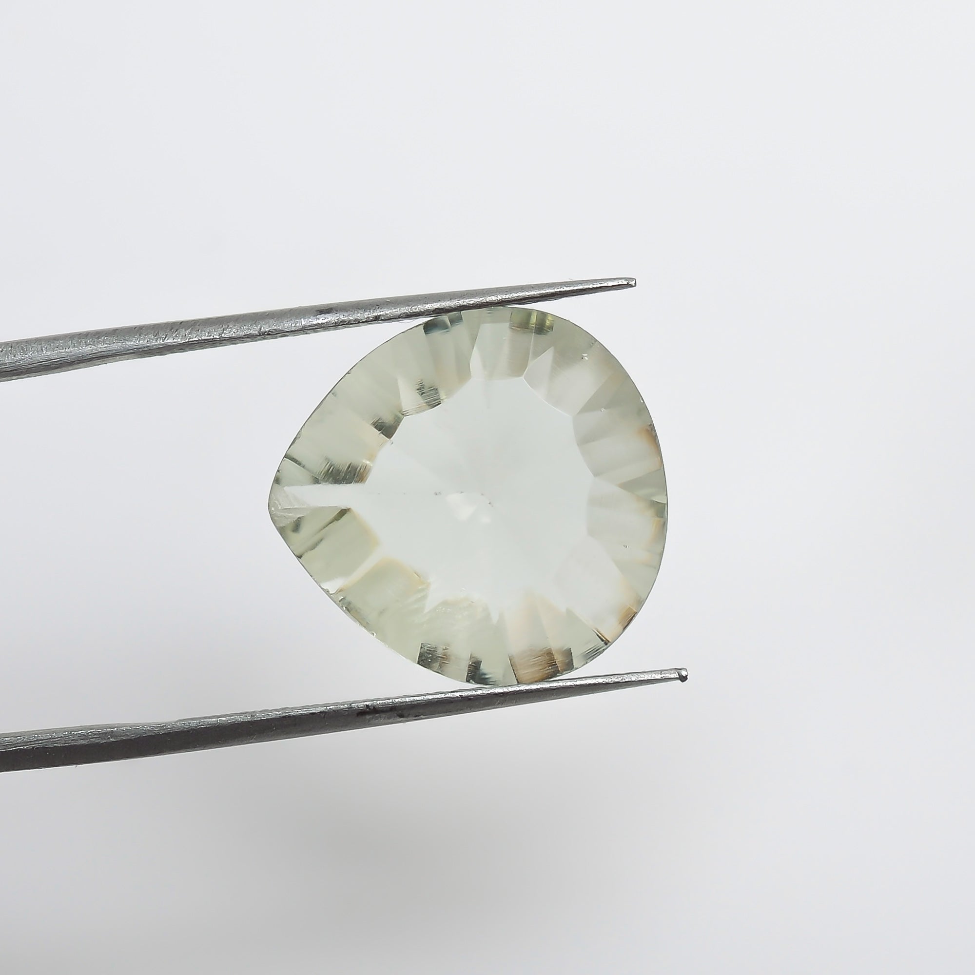 Natural Green Amethyst Heart Shape Cut Stone Loose Gemstone For Making Jewelry 7.5 Ct. 15X15X6 mm S-1288