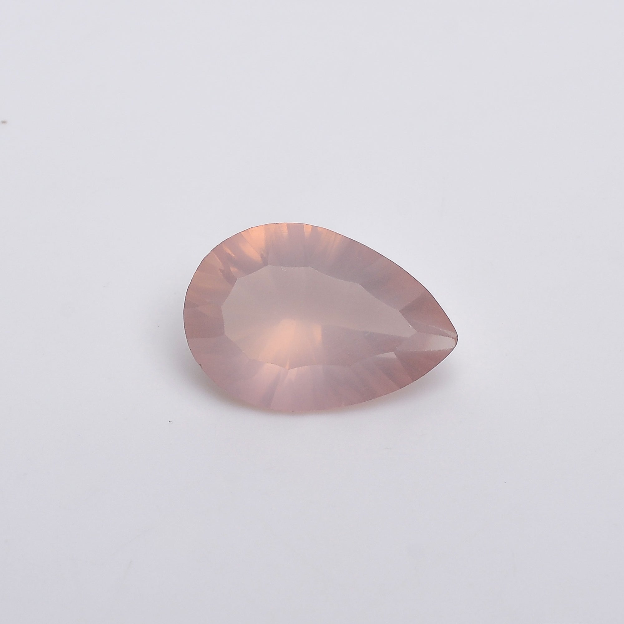 Natural Rose Quartz Pear Shape Cut Stone Loose Gemstone For Making Jewelry 6.5 Ct. 16X11X7 mm S-1308