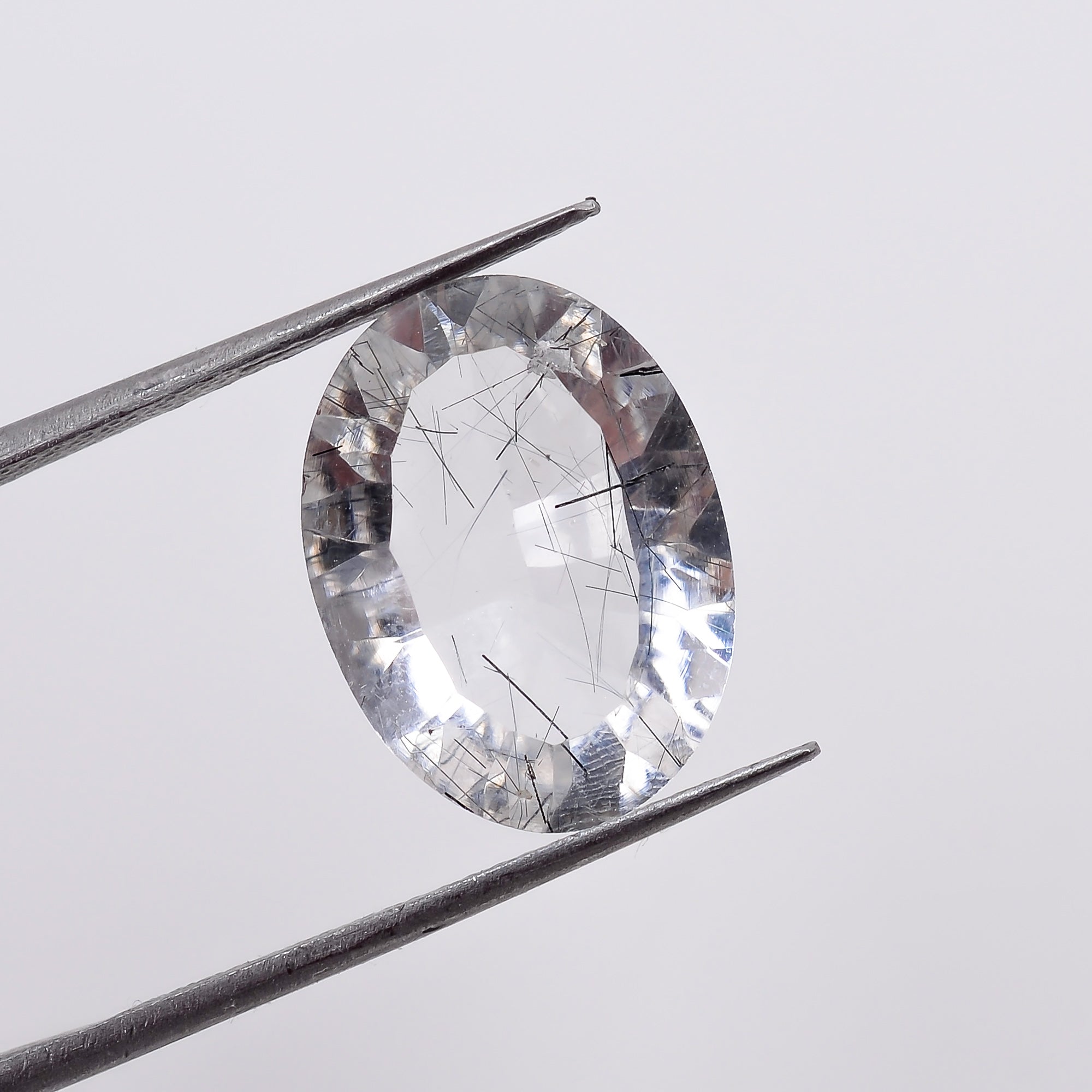 Natural Crystal Rutile Oval Shape Cut Stone Loose Gemstone For Making Jewelry 5 Ct. 14X10X5 MM S-1326