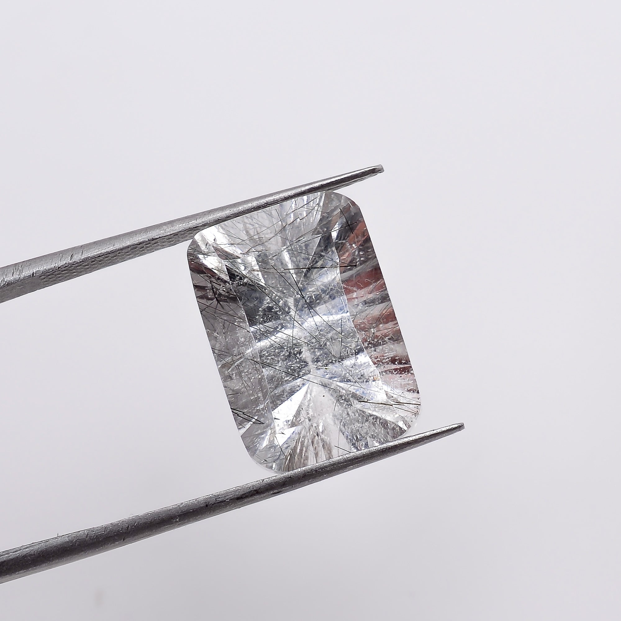 Natural Crystal Rutile Radiant Shape Cut Stone Loose Gemstone For Making Jewelry 7 Ct. 14X10X7 mm S-1327