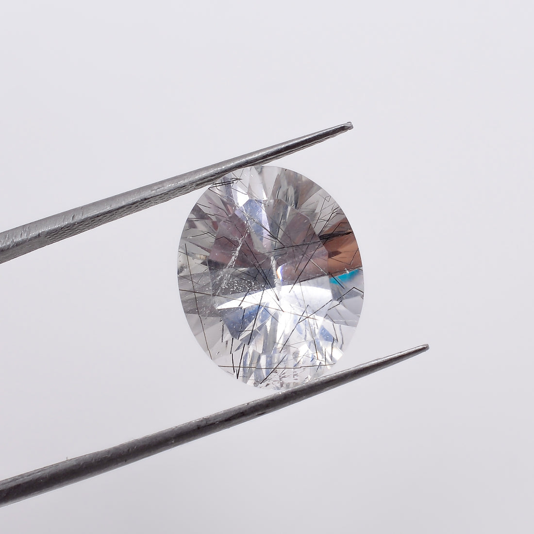 Natural Crystal Rutile Oval Shape Cut Stone Loose Gemstone For Making Jewelry 6.5 Ct. 13X11X8 mm S-1331
