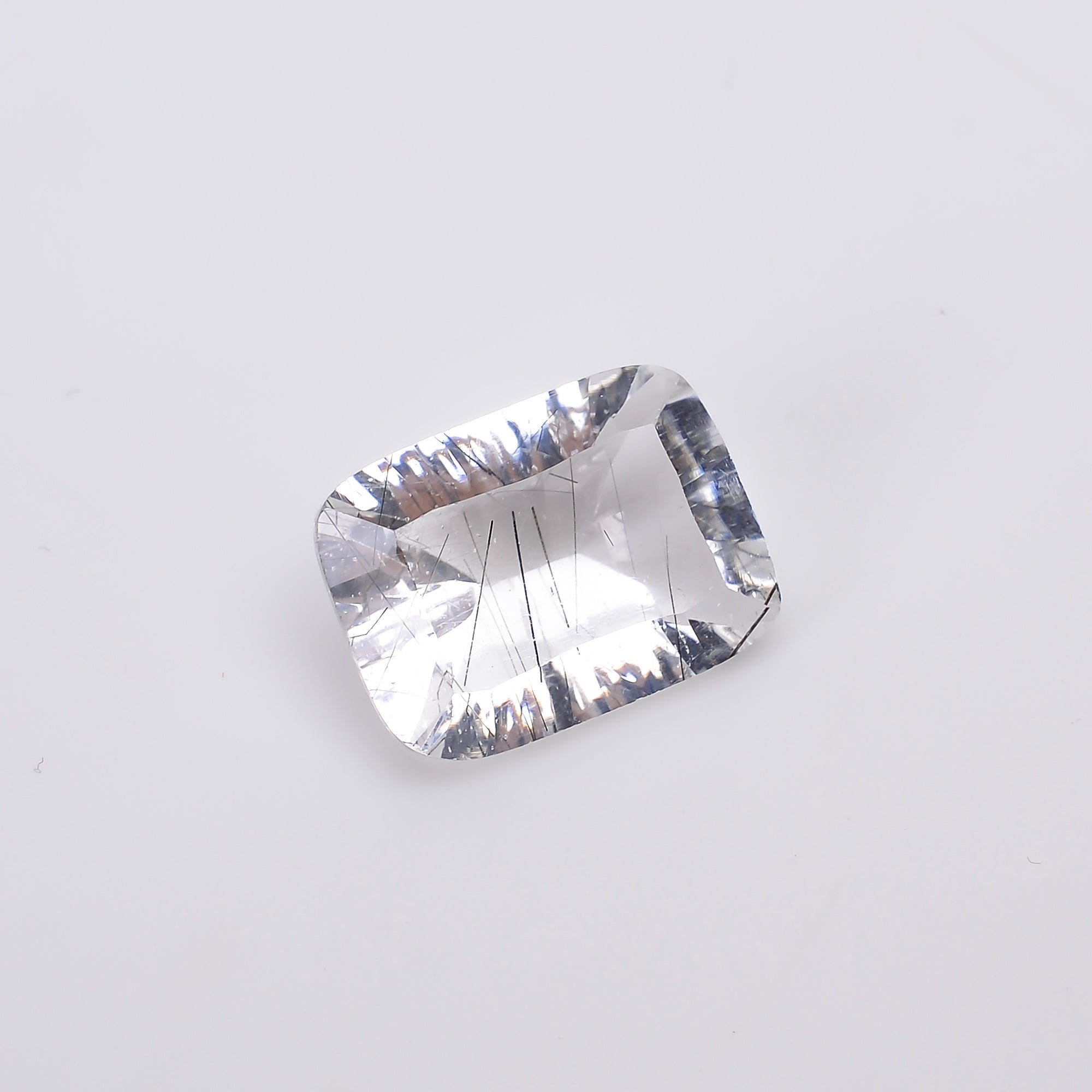 Natural Crystal Rutile Radiant Shape Cut Stone Loose Gemstone For Making Jewelry 7 Ct. 14X10X7 mm S-1332