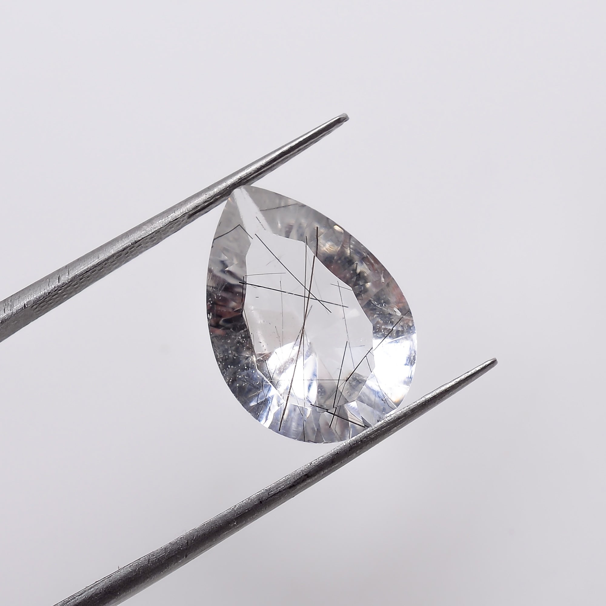 Natural Crystal Rutile Pear Shape Cut Stone Loose Gemstone For Making Jewelry 4.5 Ct. 15X10X6 mm S-1333