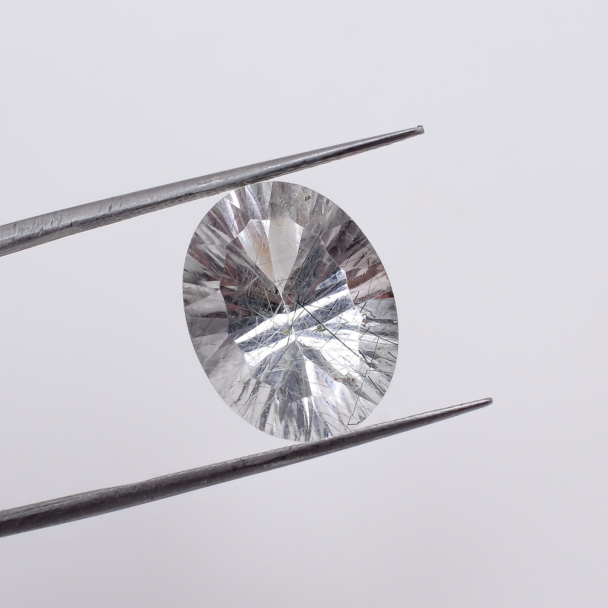 Natural Crystal Rutile Oval Shape Cut Stone Loose Gemstone For Making Jewelry 6.5 Ct. 15X11X8 mm S-1336