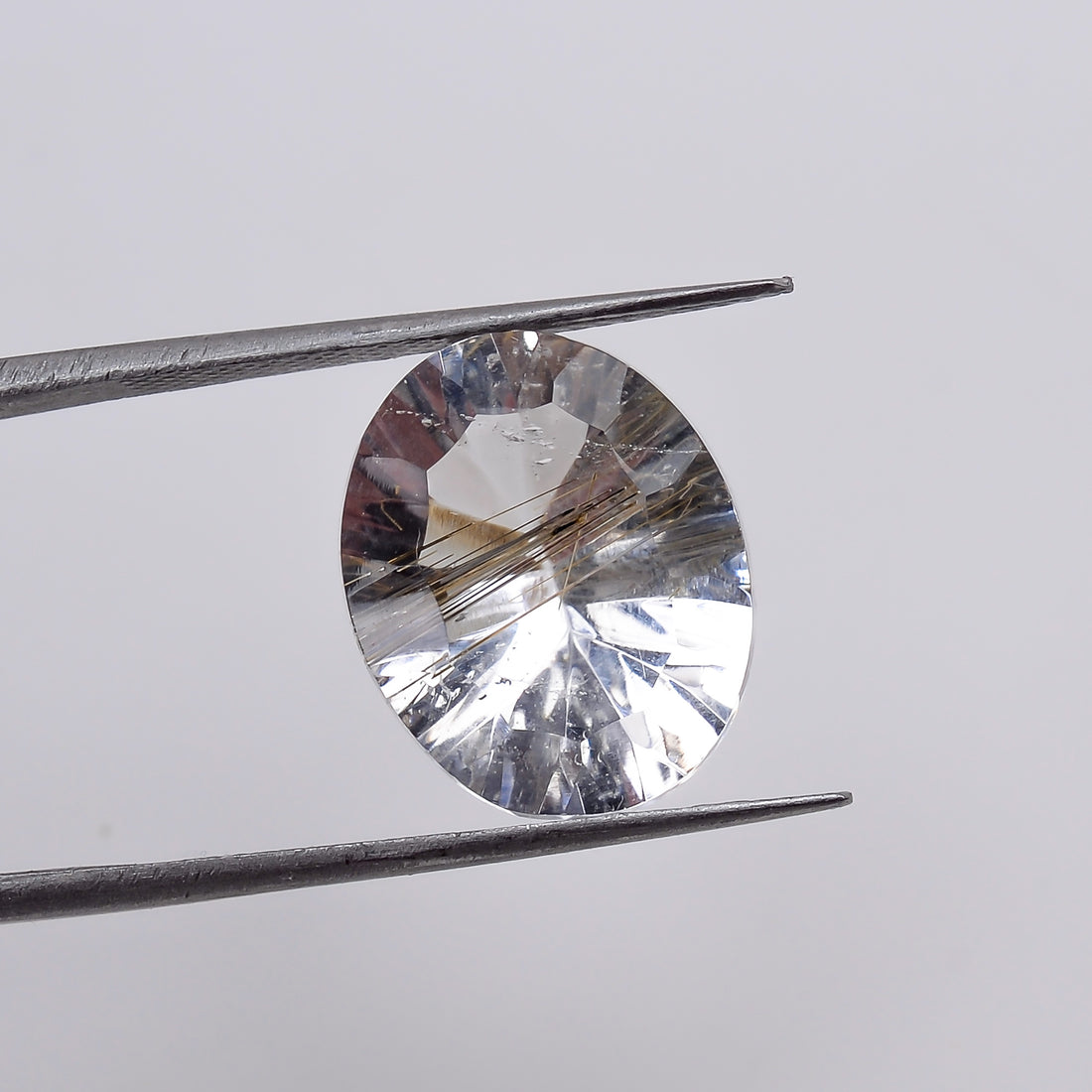 Natural Crystal Rutile Oval Shape Cut Stone Loose Gemstone For Making Jewelry 6 Ct. 14X12X7 mm S-1337