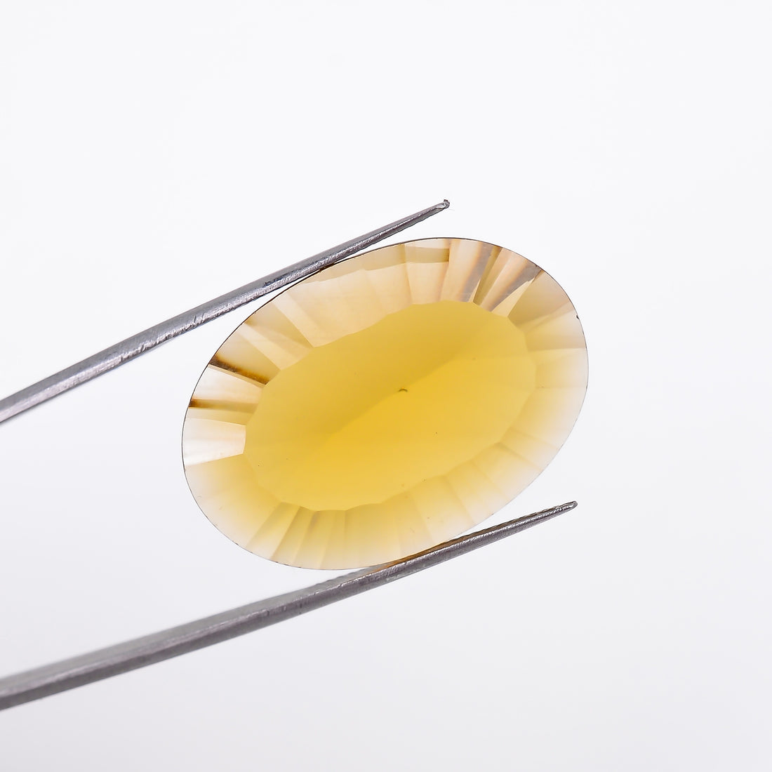 Natural Beer Quartz Oval Shape Cut Stone Loose Gemstone For Making Jewelry 20.5 Ct. 26X18X7 mm S-1344