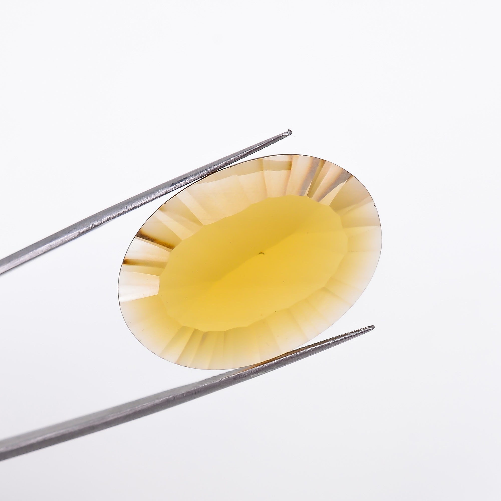 Natural Beer Quartz Oval Shape Cut Stone Loose Gemstone For Making Jewelry 20.5 Ct. 26X18X7 mm S-1344