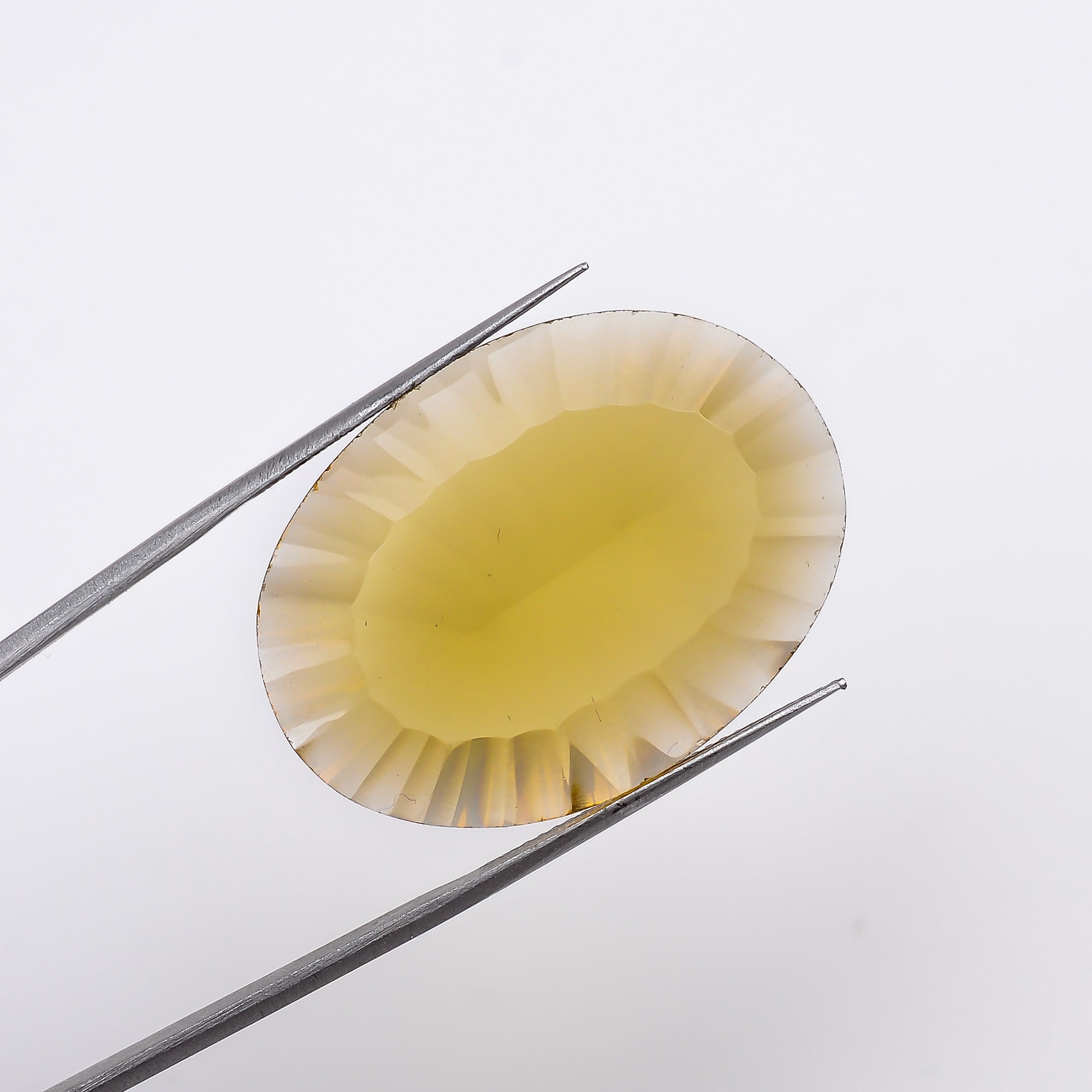 Natural Beer Quartz Oval Shape Cut Stone Loose Gemstone For Making Jewelry 30 Ct. 30X22X8 mm S-1347