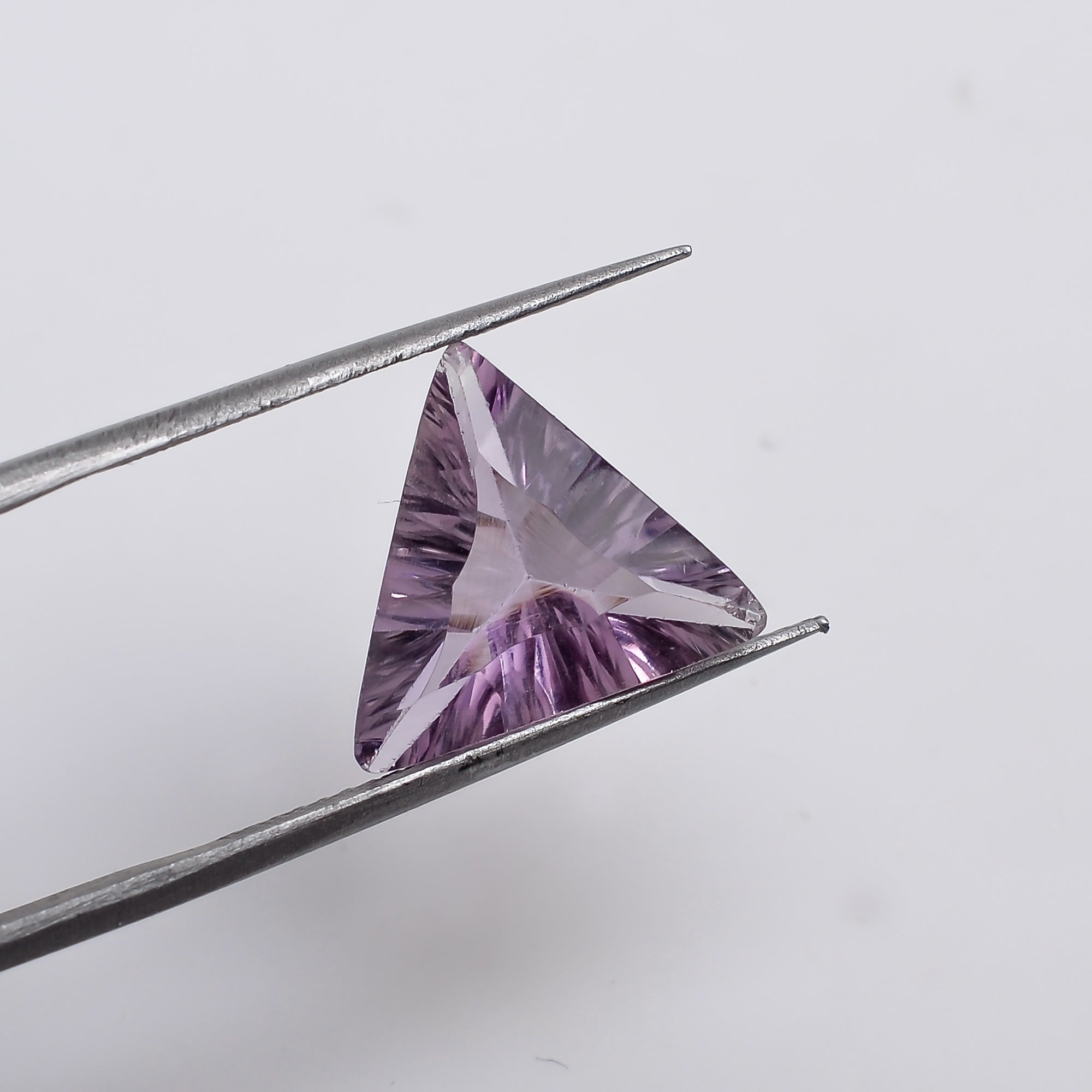 Natural Amethyst Triangle Shape Cut Stone Loose Gemstone For Making Jewelry 3 Ct. 12X12X5 mm S-1355