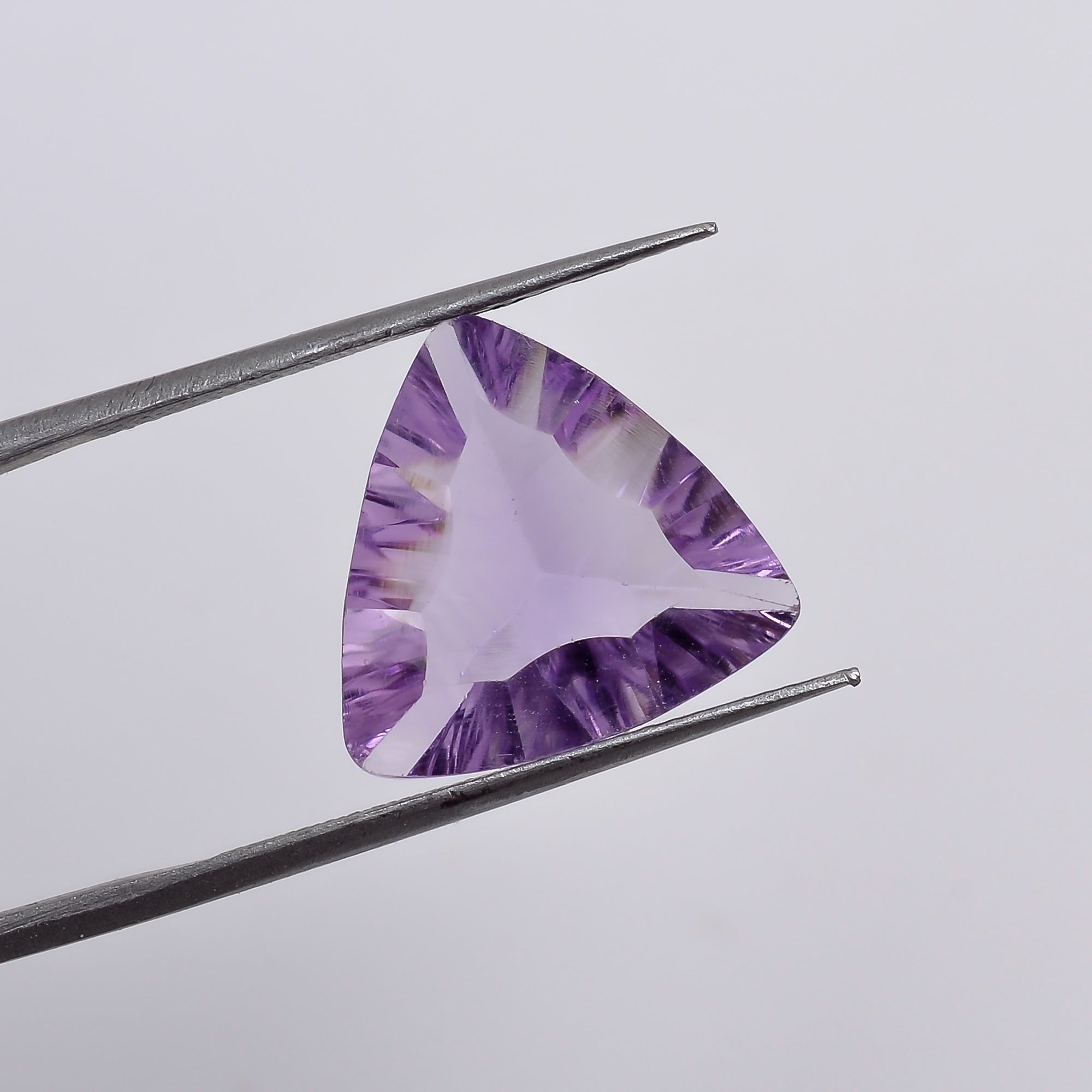 Natural Amethyst Triangle Shape Cut Stone Loose Gemstone For Making Jewelry 4 Ct. 13X13X5 mm S-1358