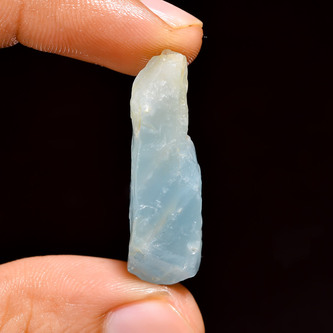Natural Milky Aquamarine Loose Gemstone Rough For Making Jewelry 24 Ct. 32X10X10 mm 100% Natural Raw Gemstone S-1373