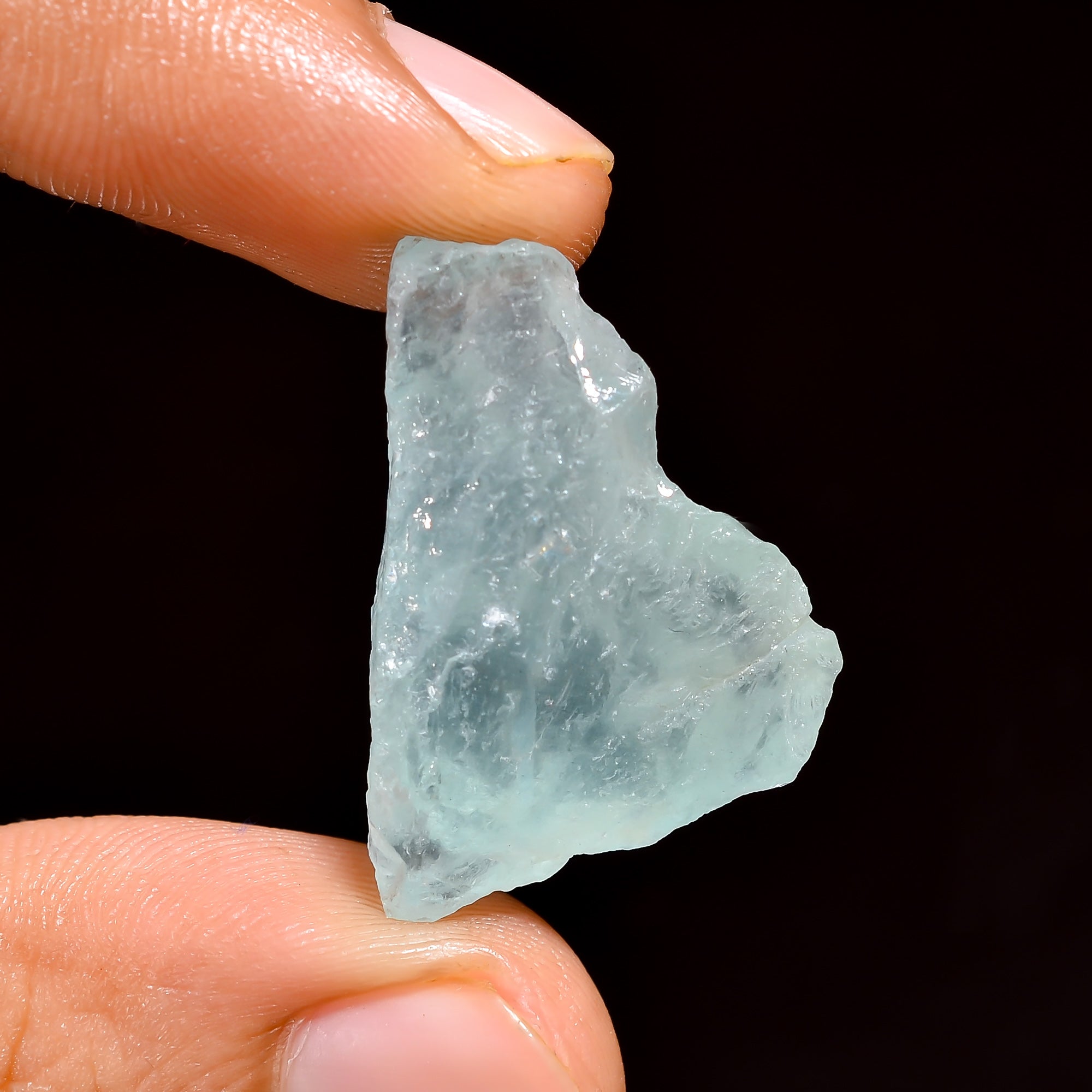 Natural Milky Aquamarine Loose Gemstone Rough For Making Jewelry 27.5 Ct. 27X19X10 mm 100% Natural Raw Gemstone S-1374