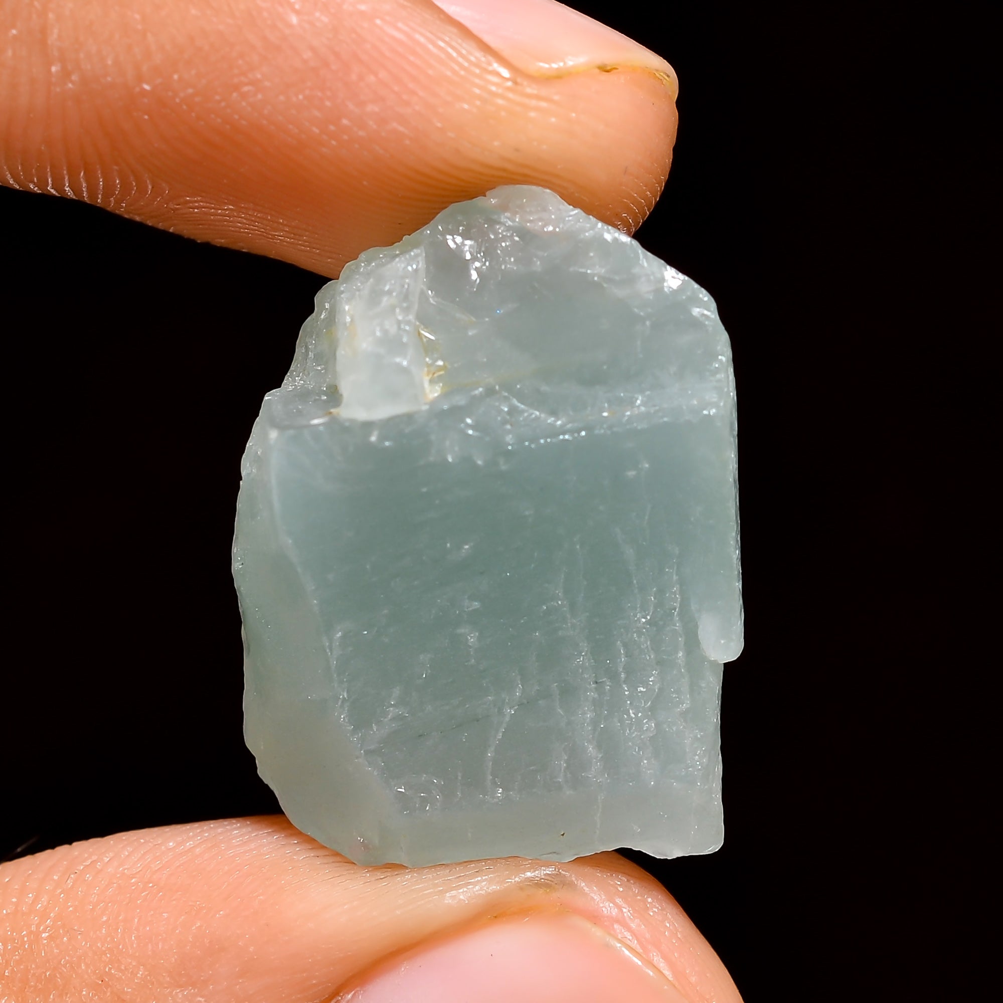 Natural Milky Aquamarine Loose Gemstone Rough For Making Jewelry 25 Ct. 22X16X10 mm 100% Natural Raw Gemstone S-1377