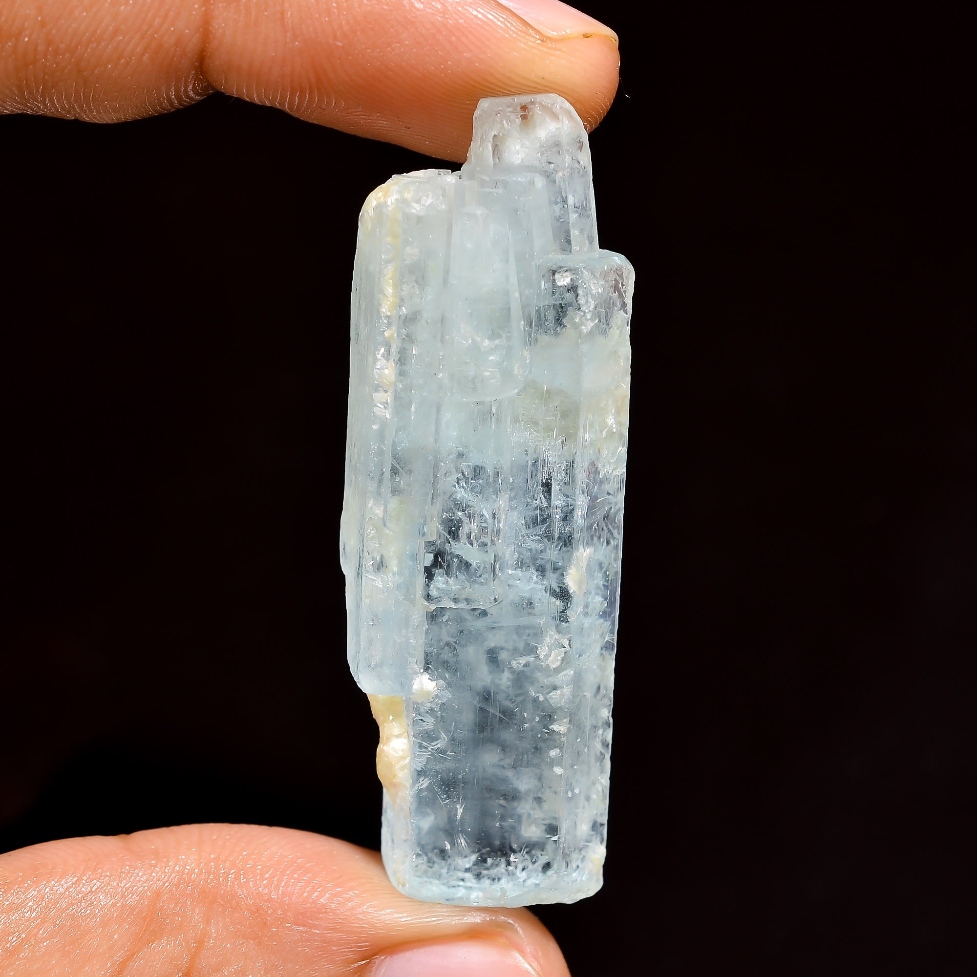 Natural Aquamarine Pencil Shape Loose Gemstone Rough For Making Jewelry 64 Ct. 49X12X11 mm 100% Natural Raw Gemstone S-1400