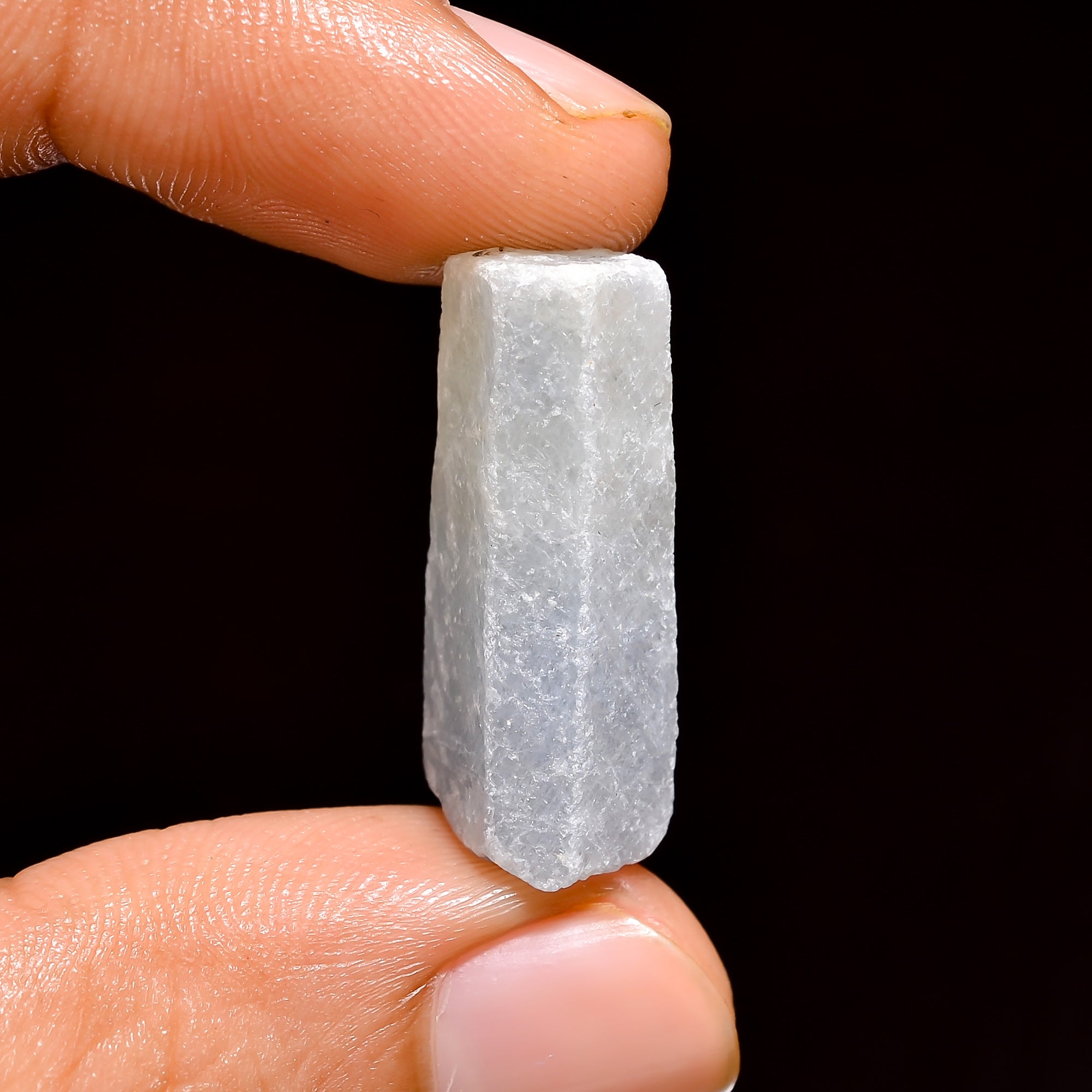 Natural Aquamarine Pencil Shape Loose Gemstone Rough For Making Jewelry 28 Ct. 24X10X8 mm 100% Natural Raw Gemstone S-1403