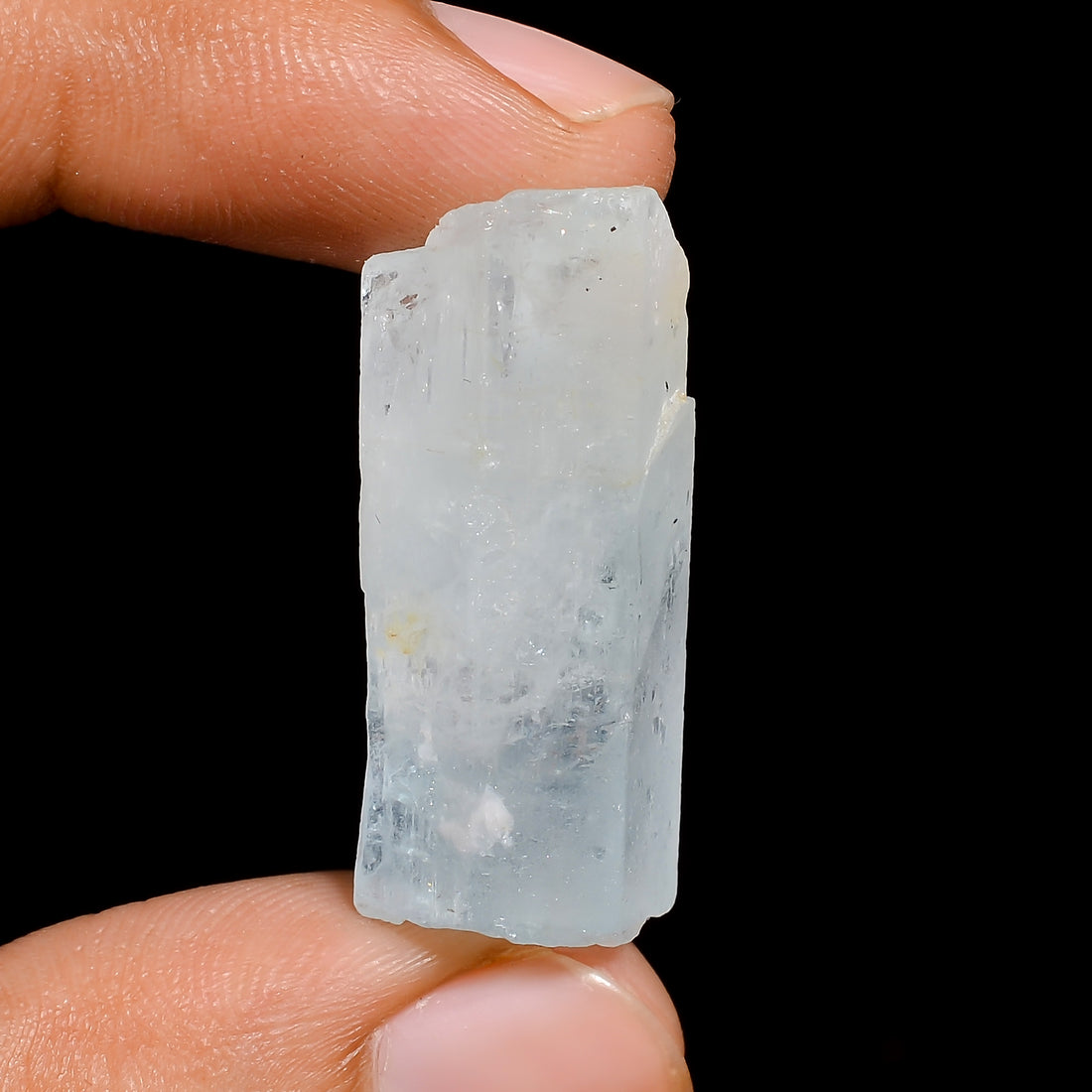 Natural Aquamarine Pencil Shape Loose Gemstone Rough For Making Jewelry 43.5 Ct. 30X14X12 mm 100% Natural Raw Gemstone S-1406