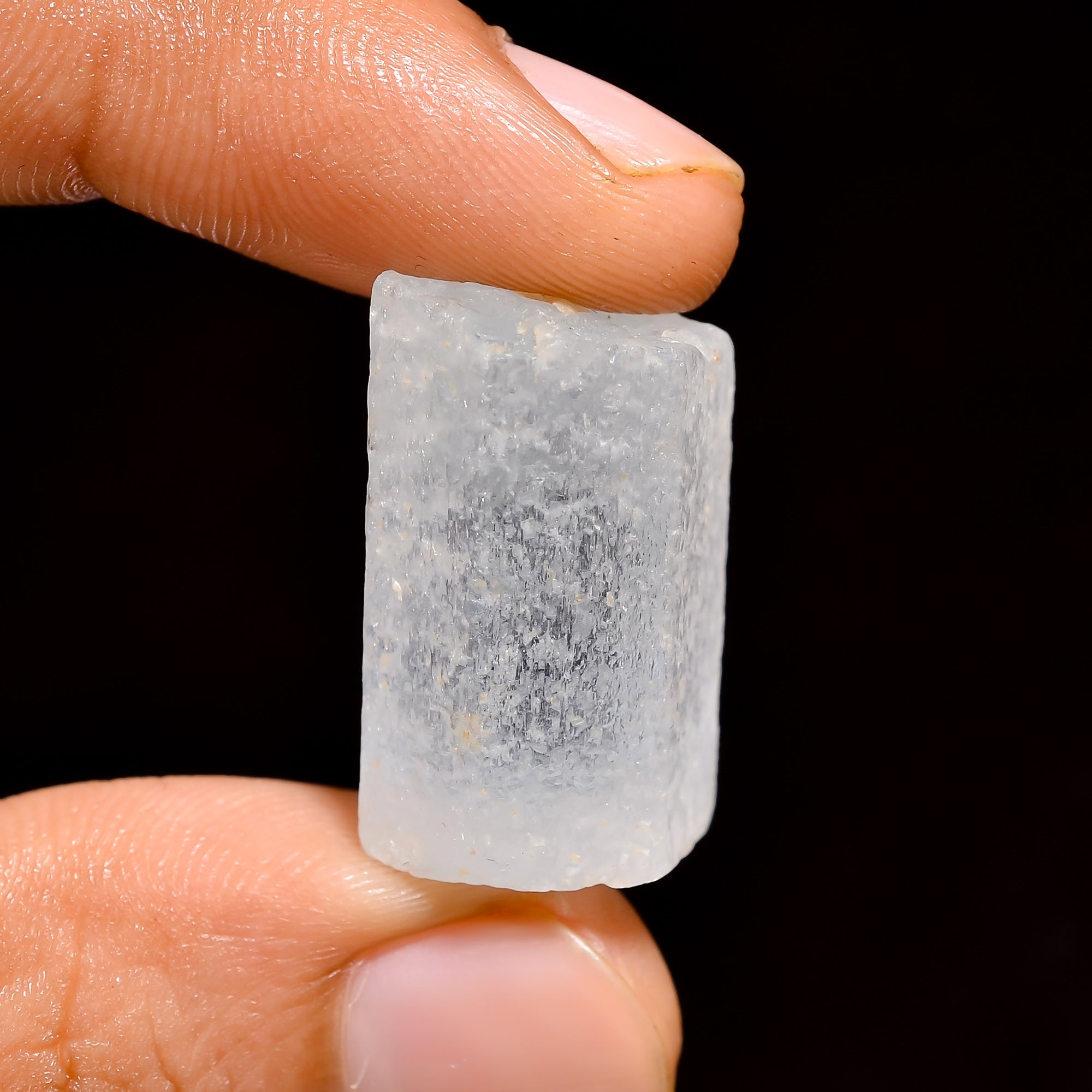 Natural Aquamarine Pencil Shape Loose Gemstone Rough For Making Jewelry 43 Ct. 23X14X12 mm 100% Natural Raw Gemstone S-1409