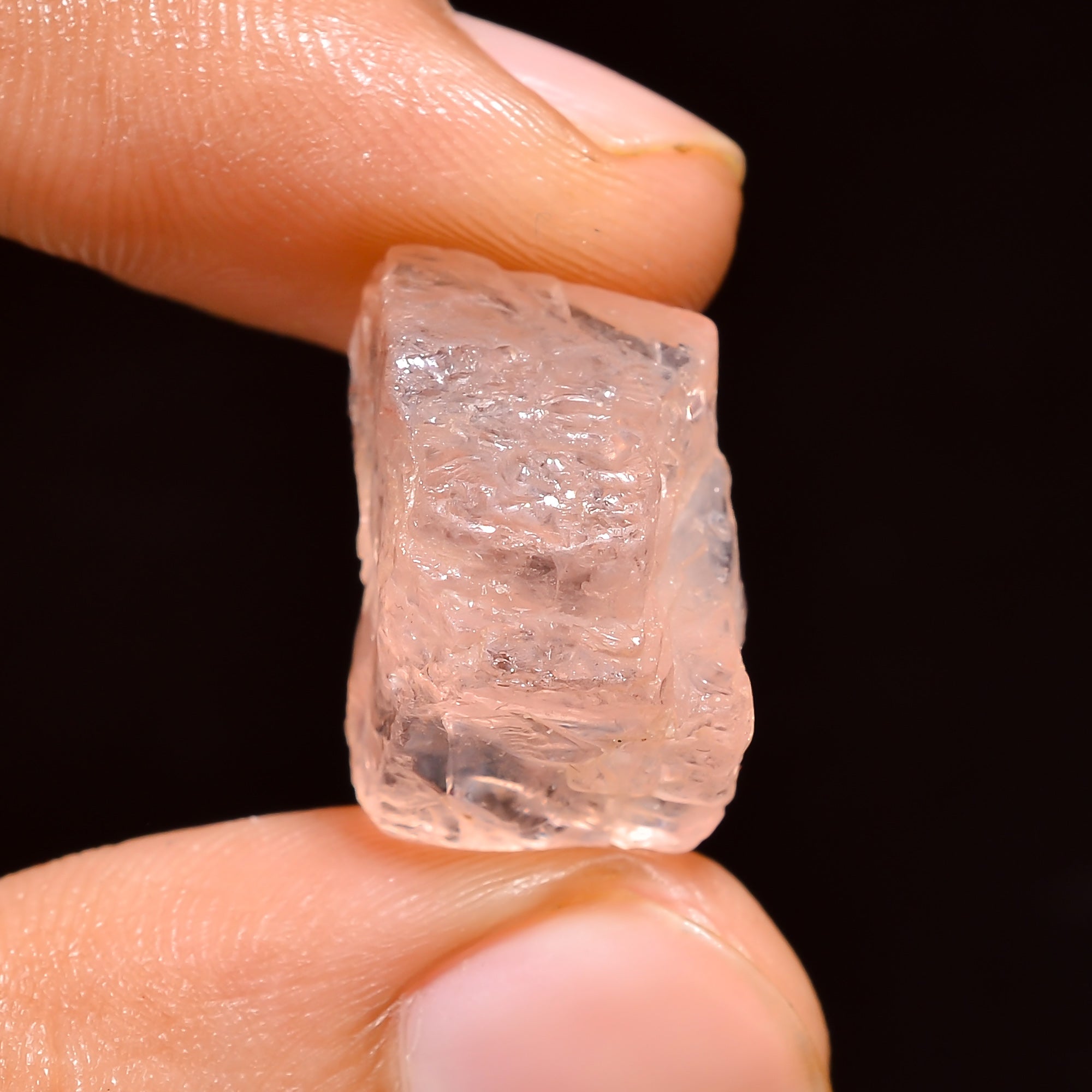 Natural Morganite Loose Gemstone Rough For Making Jewelry 18.5 Ct. 18X12X11 mm 100% Natural Raw Gemstone S-1438