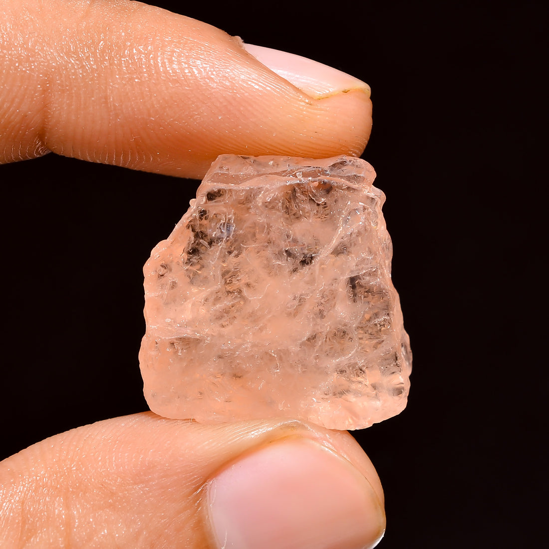 Natural Morganite Loose Gemstone Rough For Making Jewelry 26 Ct. 21X20X7 mm 100% Natural Raw Gemstone S-1445