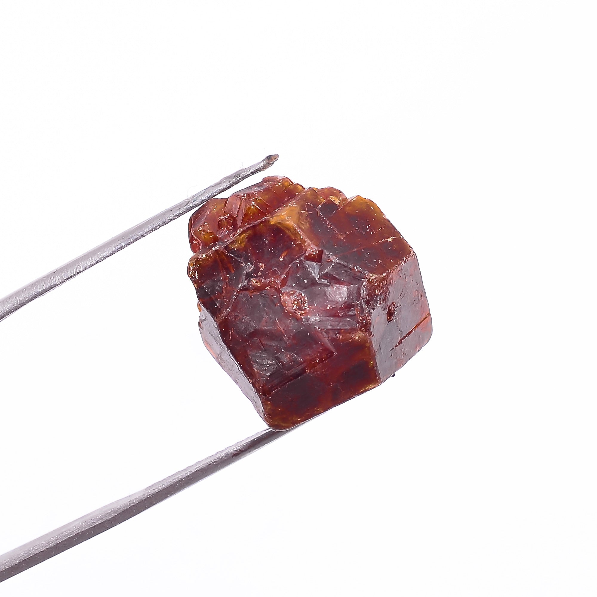 Andradite Garnet Crystal Gemstone Natural Free Size Rough Loose Gemstone For Healing or Making Jewelry 31 Ct. 18X13X12 mm S-1568