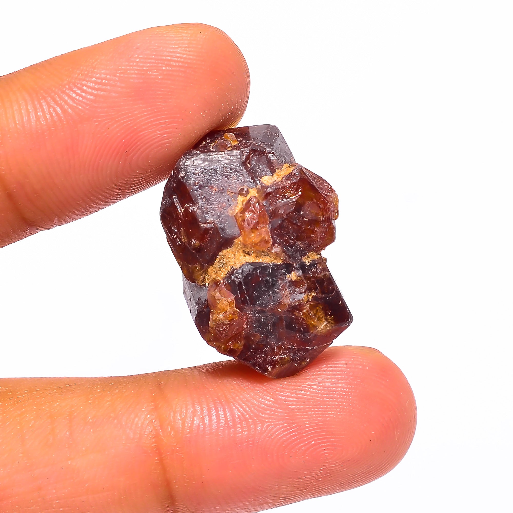 Andradite Garnet Crystal Gemstone Natural Free Size Rough Loose Gemstone For Healing or Making Jewelry 51 Ct. 24X16X14 mm S-1577