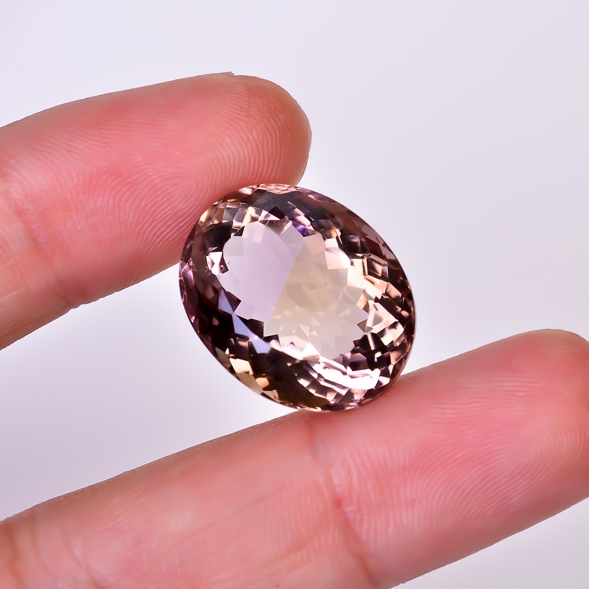 Natural Ametrine Oval Shape Cut Stone Loose Gemstone For Making Jewelry 26.5 Ct. 21X16X12 mm Y-10019