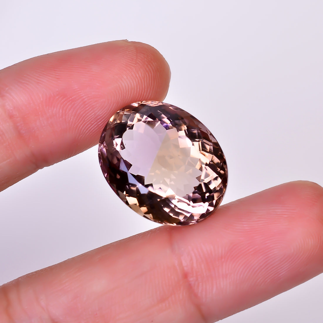 Natural Ametrine Oval Shape Cut Stone Loose Gemstone For Making Jewelry 26.5 Ct. 21X16X12 mm Y-10019