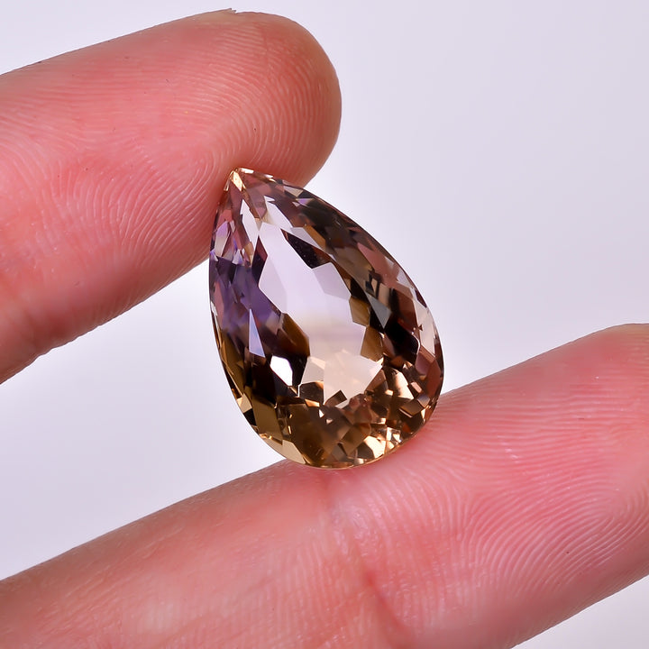 Natural Ametrine Pear Shape Cut Stone Loose Gemstone For Making Jewelry 13 Ct. 19X12X9 mm Y-10020