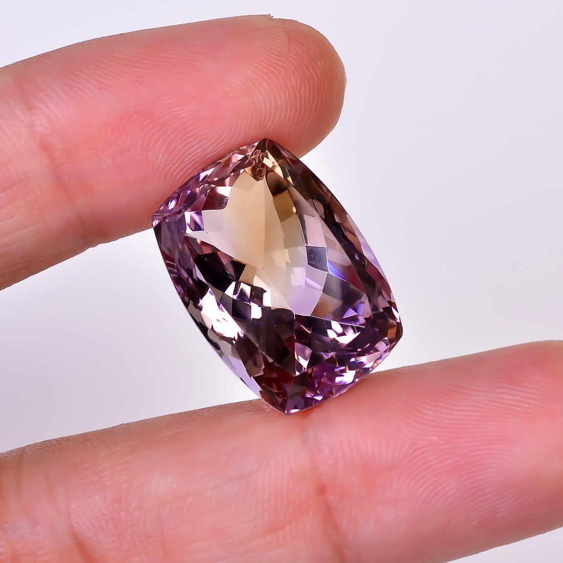 Natural Ametrine Radiant Shape Cut Stone Loose Gemstone For Making Jewelry 28 Ct. 21X15X13 mm Y-10021