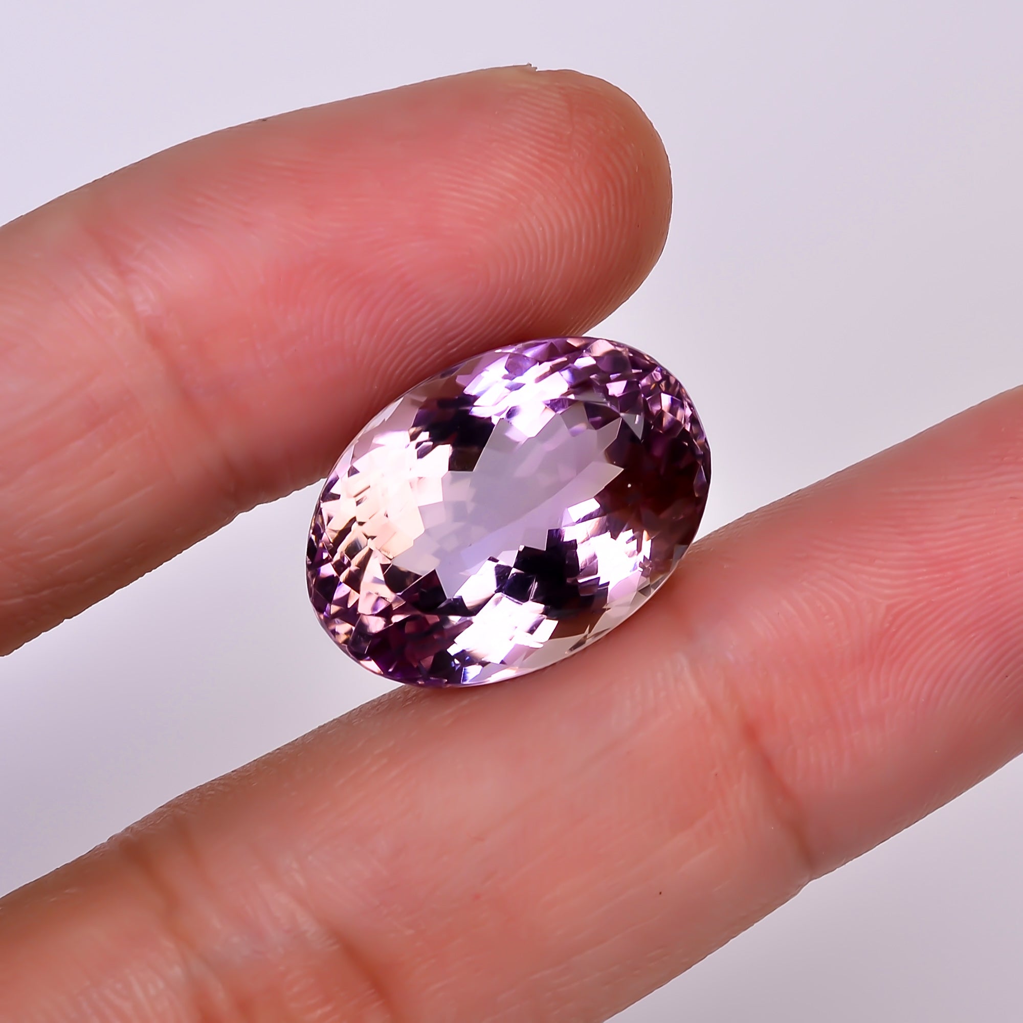 Natural Ametrine Oval Shape Cut Stone Loose Gemstone For Making Jewelry 18.5 Ct. 19X13X11 mm Y-10023