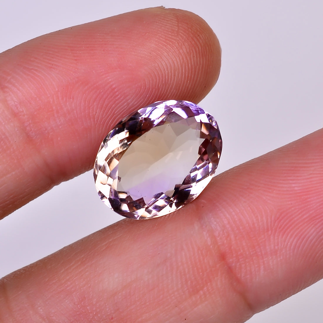 Natural Ametrine Oval Shape Cut Stone Loose Gemstone For Making Jewelry 8.5 Ct. 15X12X7 mm Y-10026