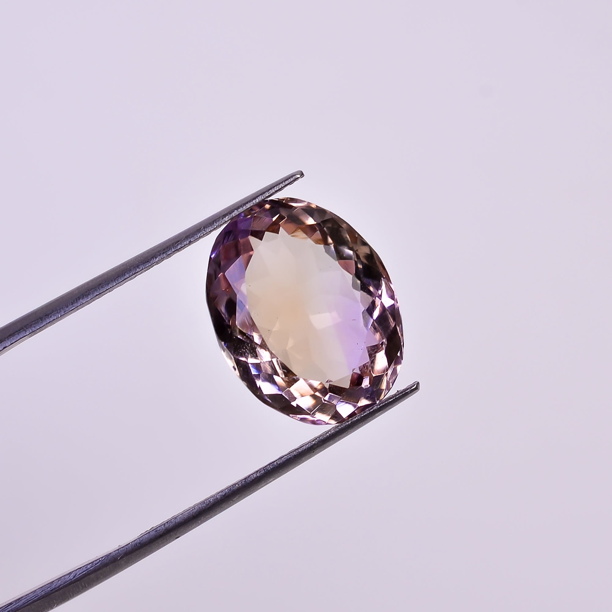 Natural Ametrine Oval Shape Cut Stone Loose Gemstone For Making Jewelry 8.5 Ct. 15X12X7 mm Y-10026
