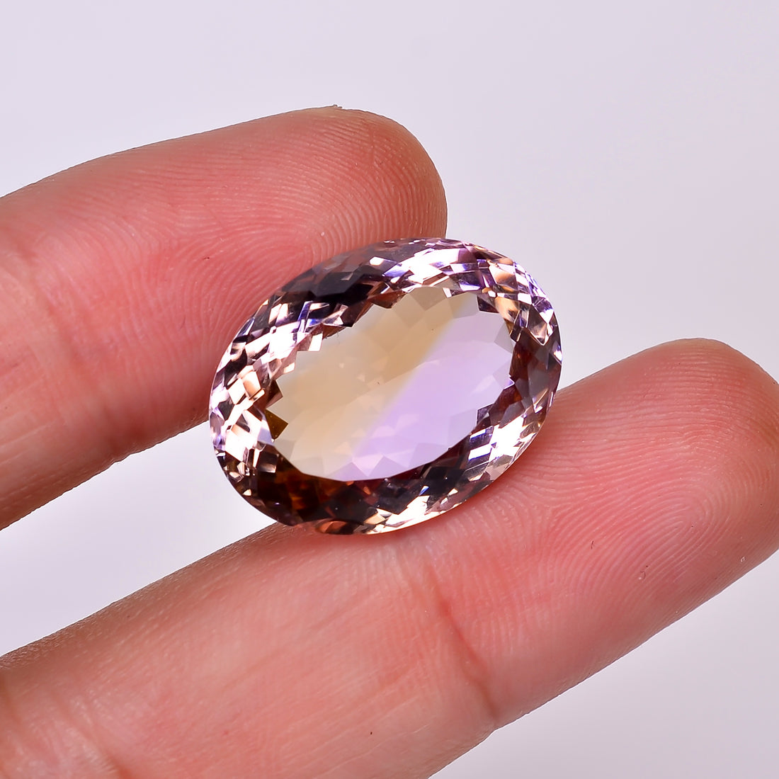 Natural Ametrine Oval Shape Cut Stone Loose Gemstone For Making Jewelry 19 Ct. 20X15X10 mm Y-10027