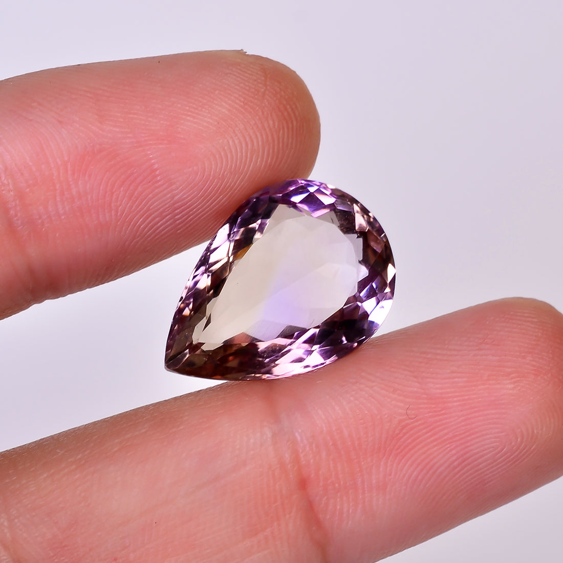 Natural Ametrine Pear Shape Cut Stone Loose Gemstone For Making Jewelry 12 Ct. 19X13X8 mm Y-10028