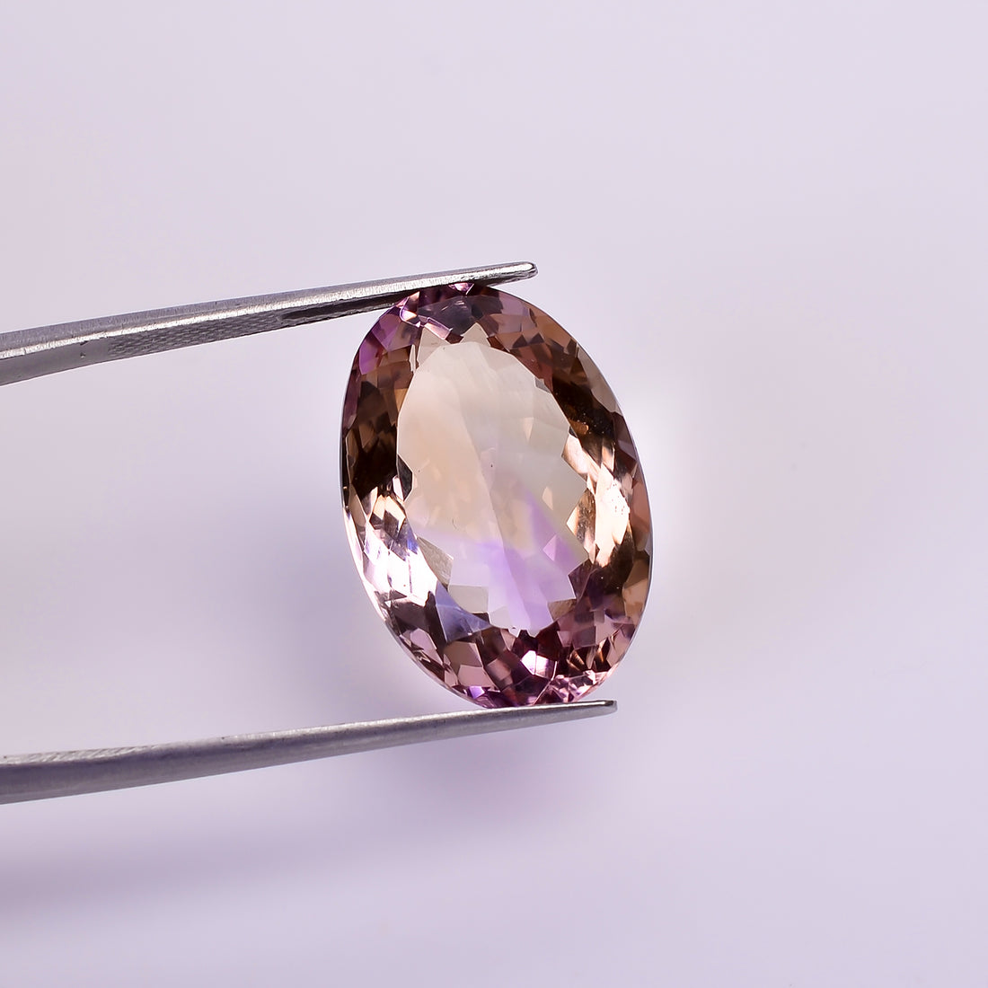 Natural Ametrine Oval Shape Cut Stone Loose Gemstone For Making Jewelry 17 Ct. 21X14X9 mm Y-10029