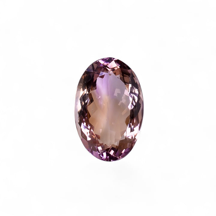 Natural Ametrine Oval Shape Cut Stone Loose Gemstone For Making Jewelry 17 Ct. 21X14X9 mm Y-10029
