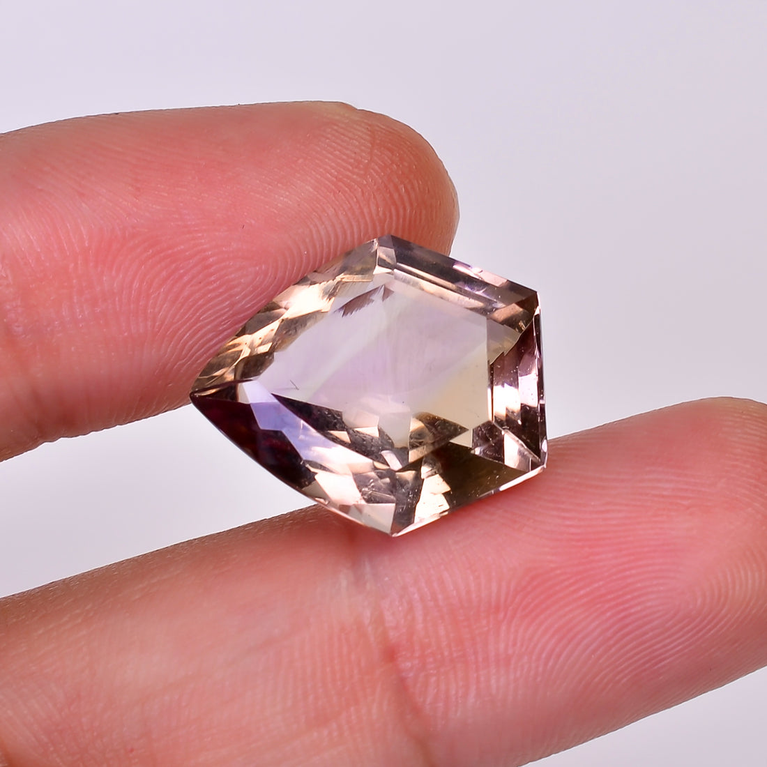 Natural Ametrine Fancy Shape Cut Stone Loose Gemstone For Making Jewelry 12.5 Ct. 18X15X8 mm Y-10031
