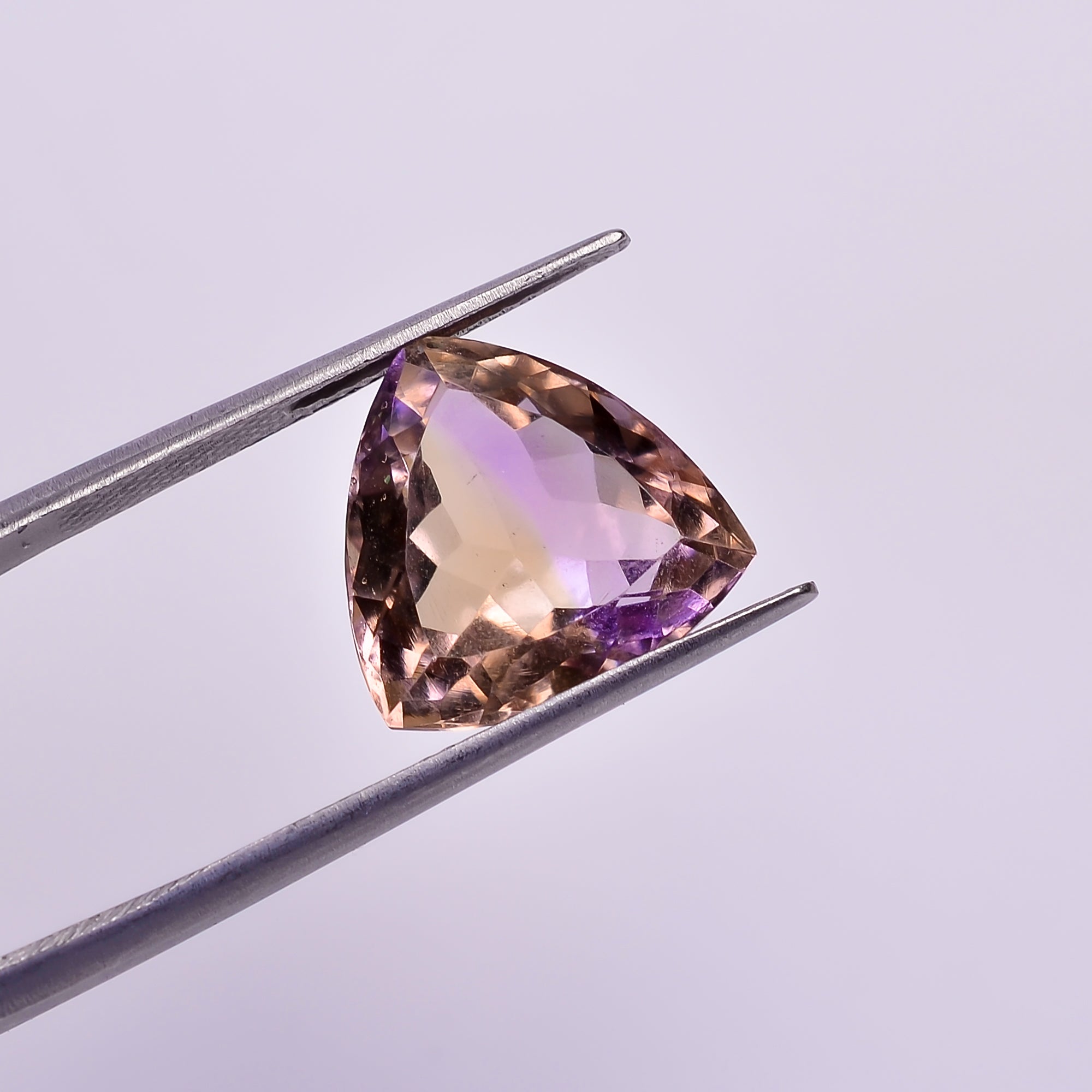 Natural Ametrine Trillion Shape Cut Stone Loose Gemstone For Making Jewelry 8 Ct. 13X13X8 mm Y-10033