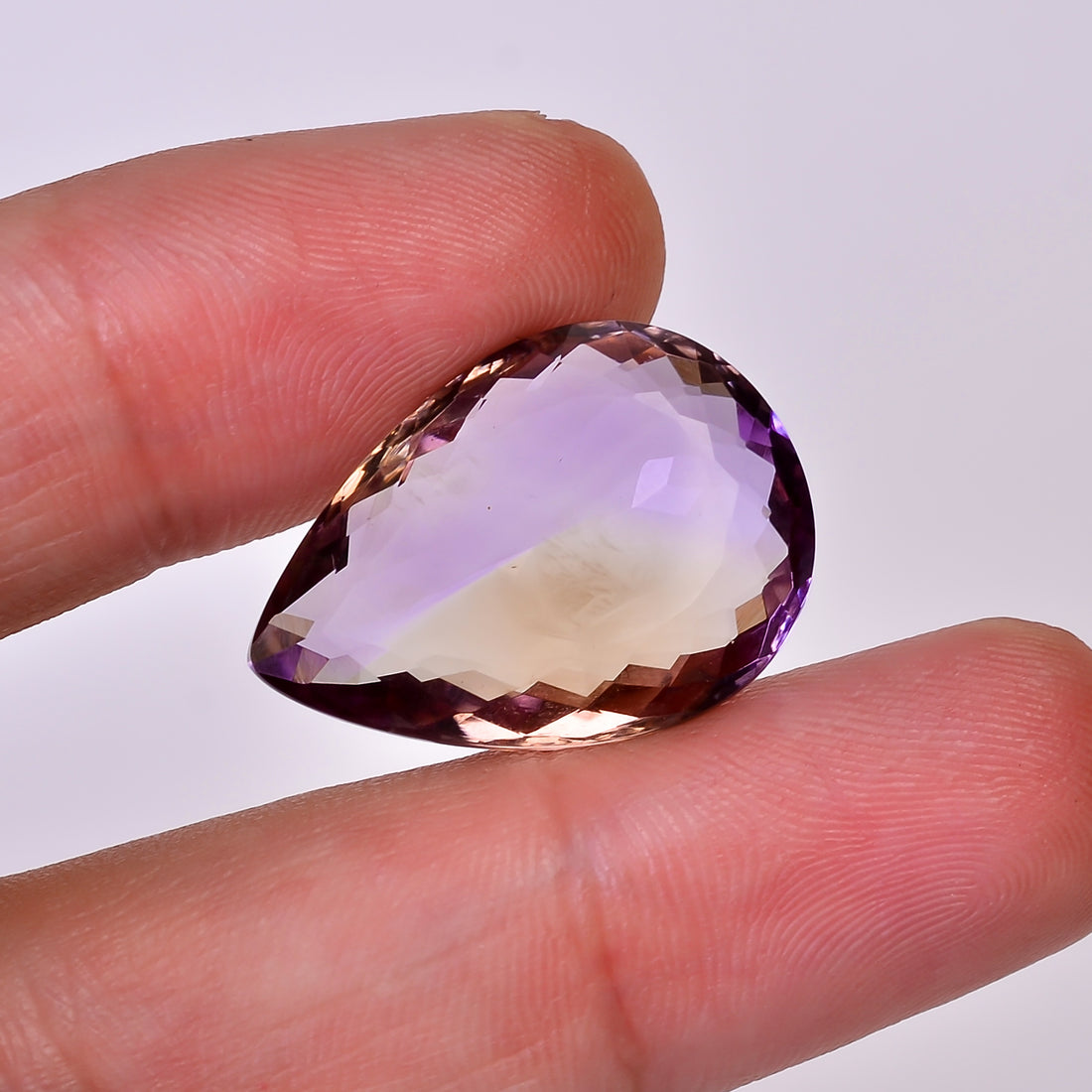 Natural Ametrine Pear Shape Cut Stone Loose Gemstone For Making Jewelry 19.5 Ct. 23X16X7 mm Y-10034