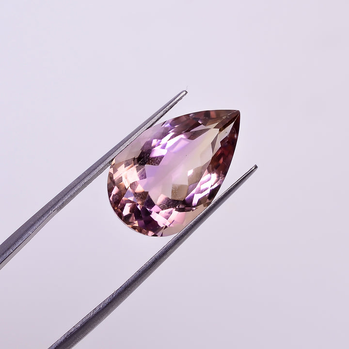 Natural Ametrine Pear Shape Cut Stone Loose Gemstone For Making Jewelry 11 Ct. 19X12X9 mm Y-10036