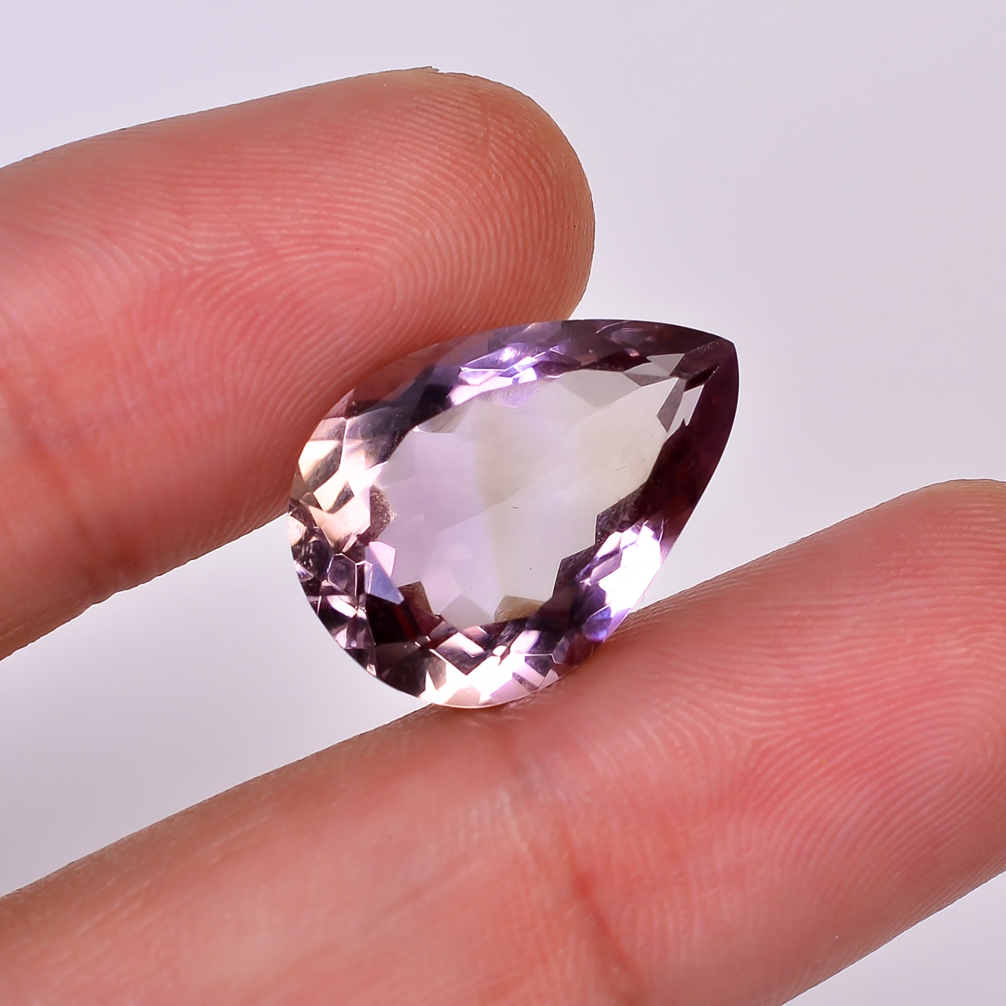 Natural Ametrine Pear Shape Cut Stone Loose Gemstone For Making Jewelry 11.5 Ct. 18X13X8 mm Y-10037