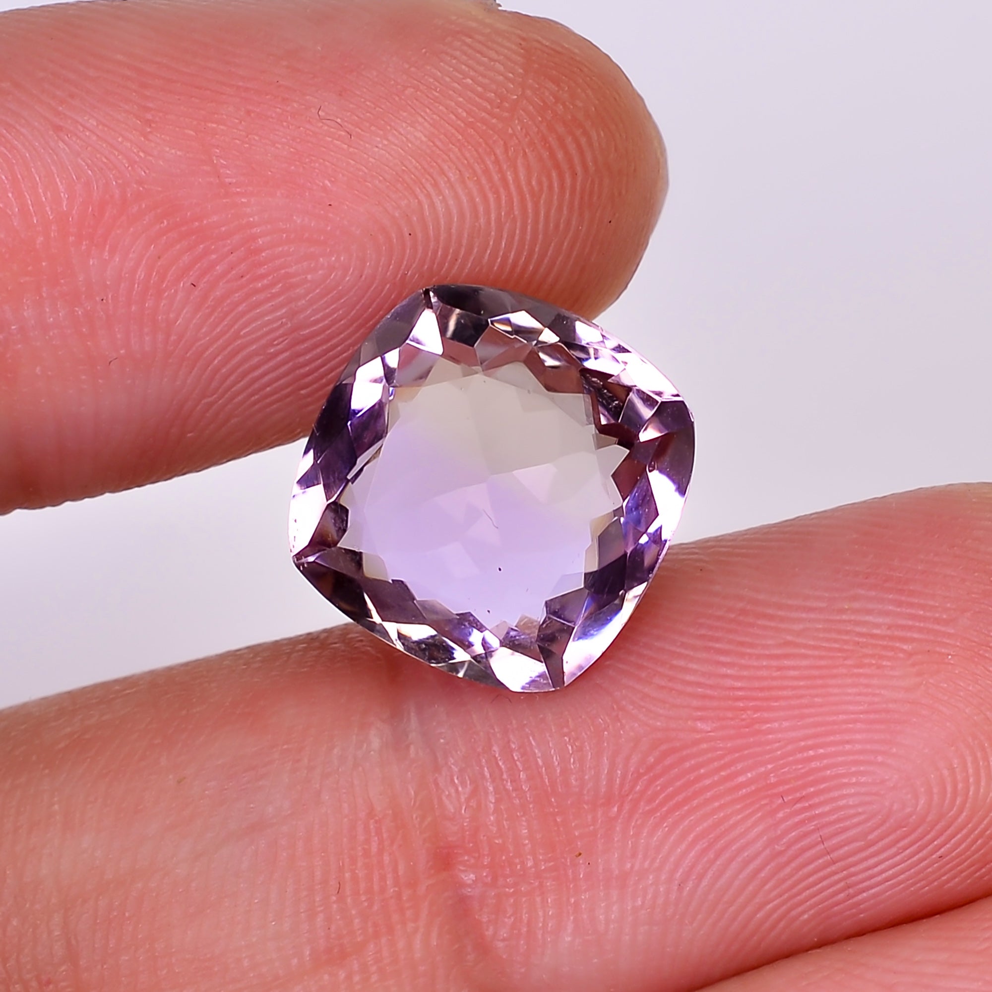Natural Ametrine Cushion Shape Cut Stone Loose Gemstone For Making Jewelry 6.5 Ct. 12X12X6 mm Y-10041
