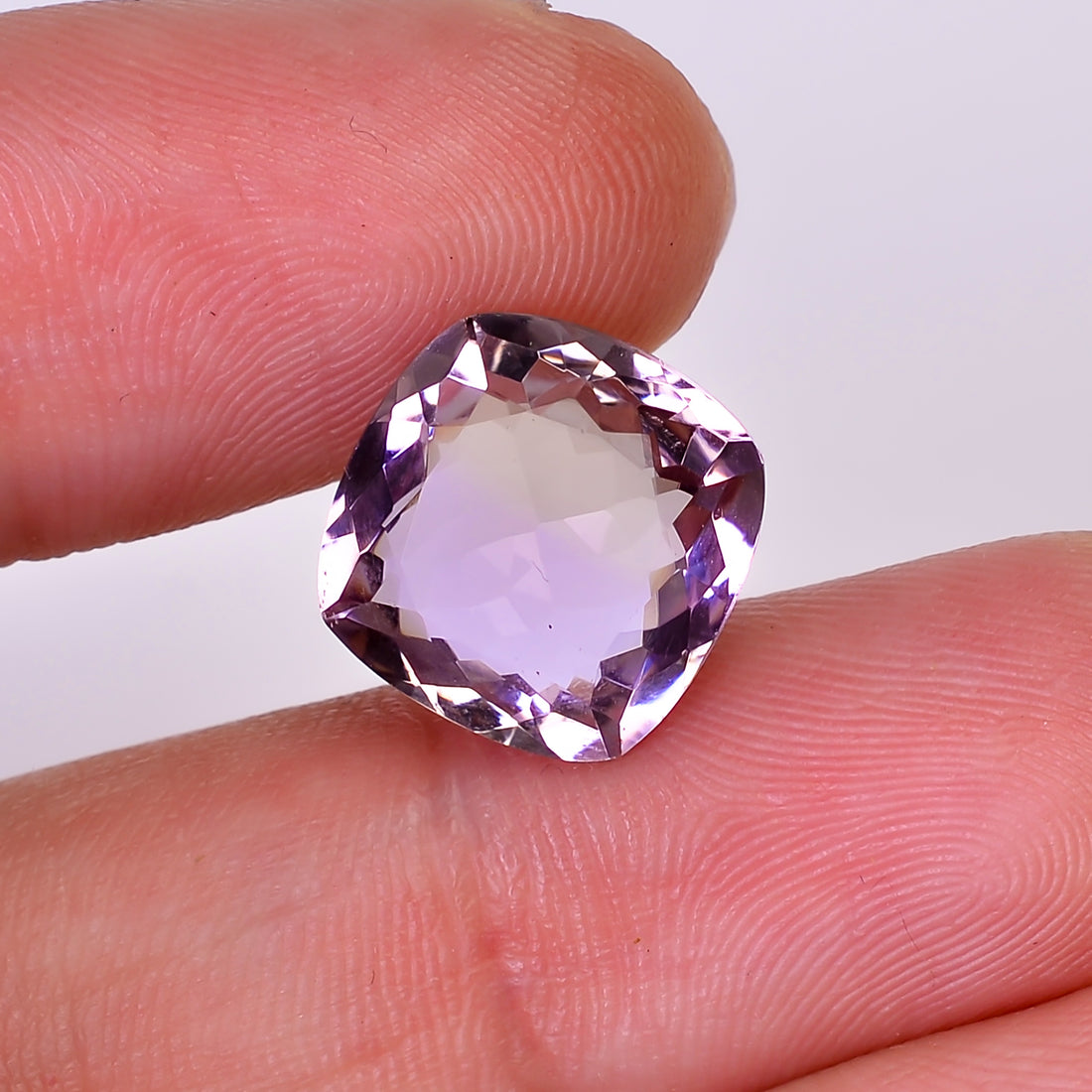 Natural Ametrine Cushion Shape Cut Stone Loose Gemstone For Making Jewelry 6.5 Ct. 12X12X6 mm Y-10041