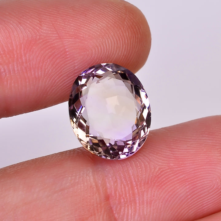 Natural Ametrine Oval Shape Cut Stone Loose Gemstone For Making Jewelry 6 Ct. 13X11X6 mm Y-10043