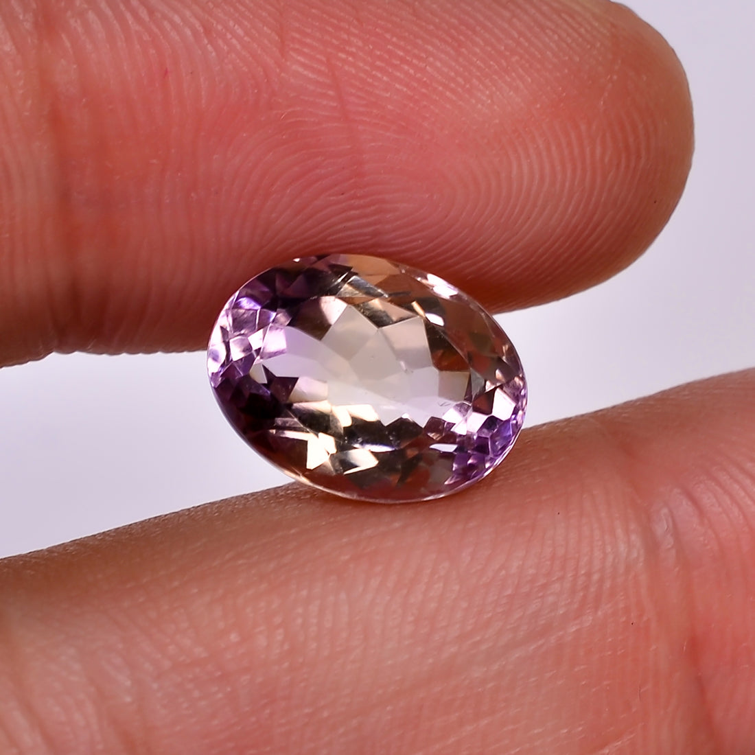 Natural Ametrine Oval Shape Cut Stone Loose Gemstone For Making Jewelry 4 Ct. 11X8X6 mm Y-10046