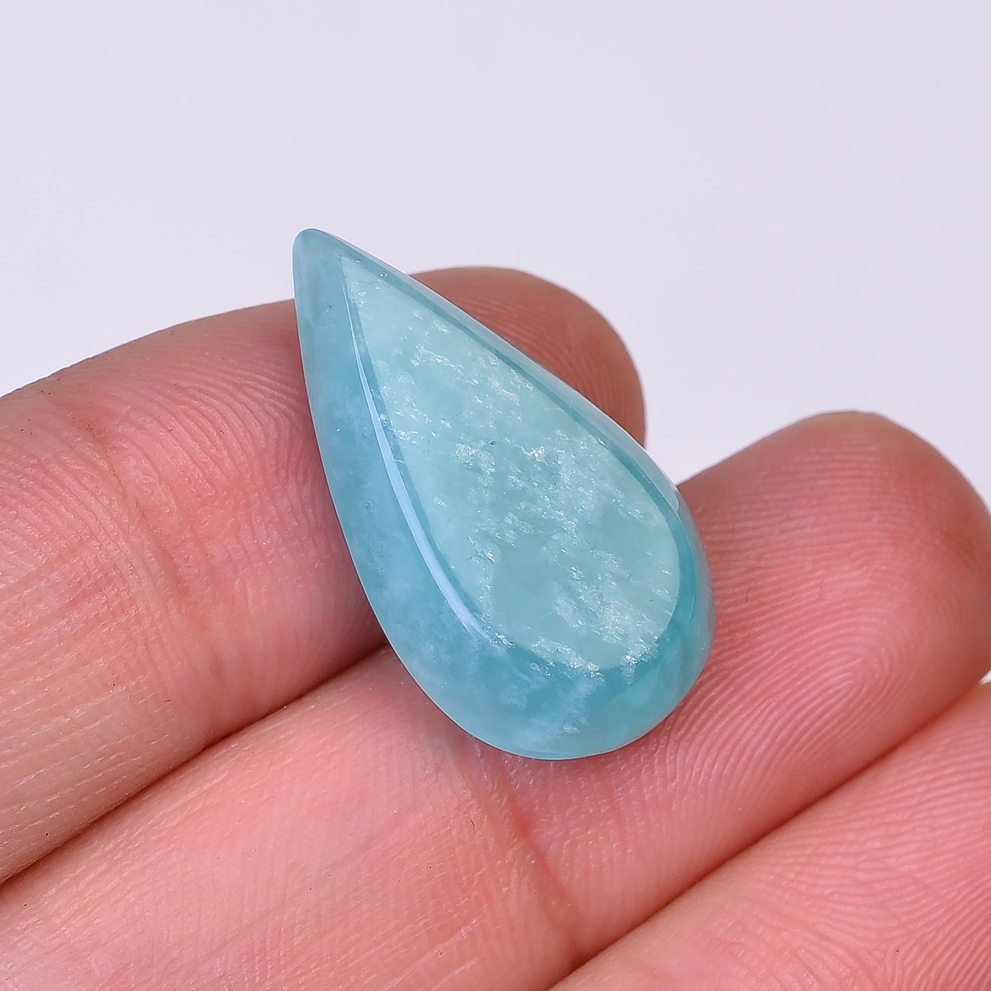 Natural Amazonite Pear Shape Faceted Loose Gemstone For Making Jewelry 12.5 Ct. 23X13X6 mm Y-10051