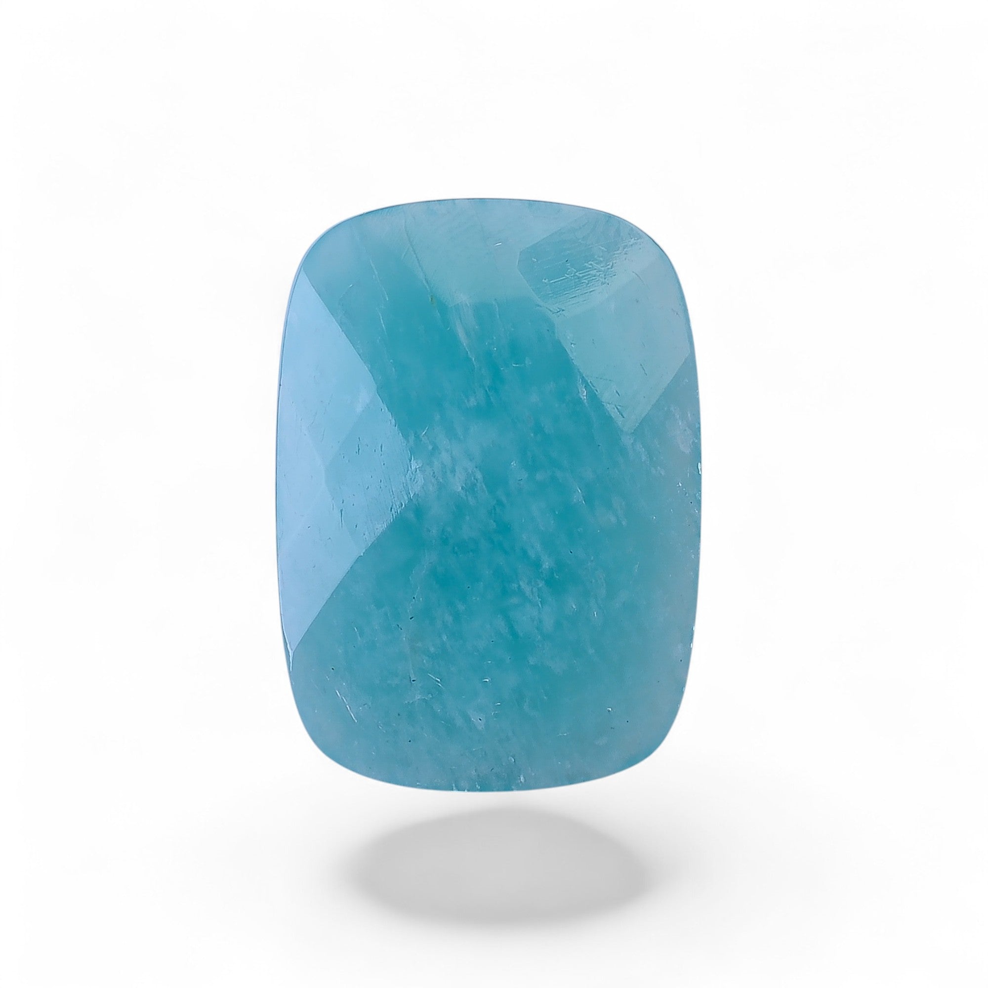 Natural Amazonite Radiant Shape Faceted Loose Gemstone For Making Jewelry 23 Ct. 26X19X6 mm Y-10053