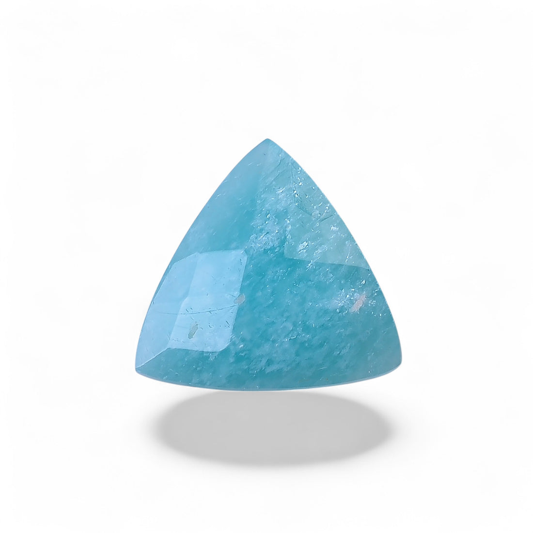 Natural Amazonite Triangle Shape Faceted Loose Gemstone For Making Jewelry 12 Ct. 17X17X6 mm Y-10055