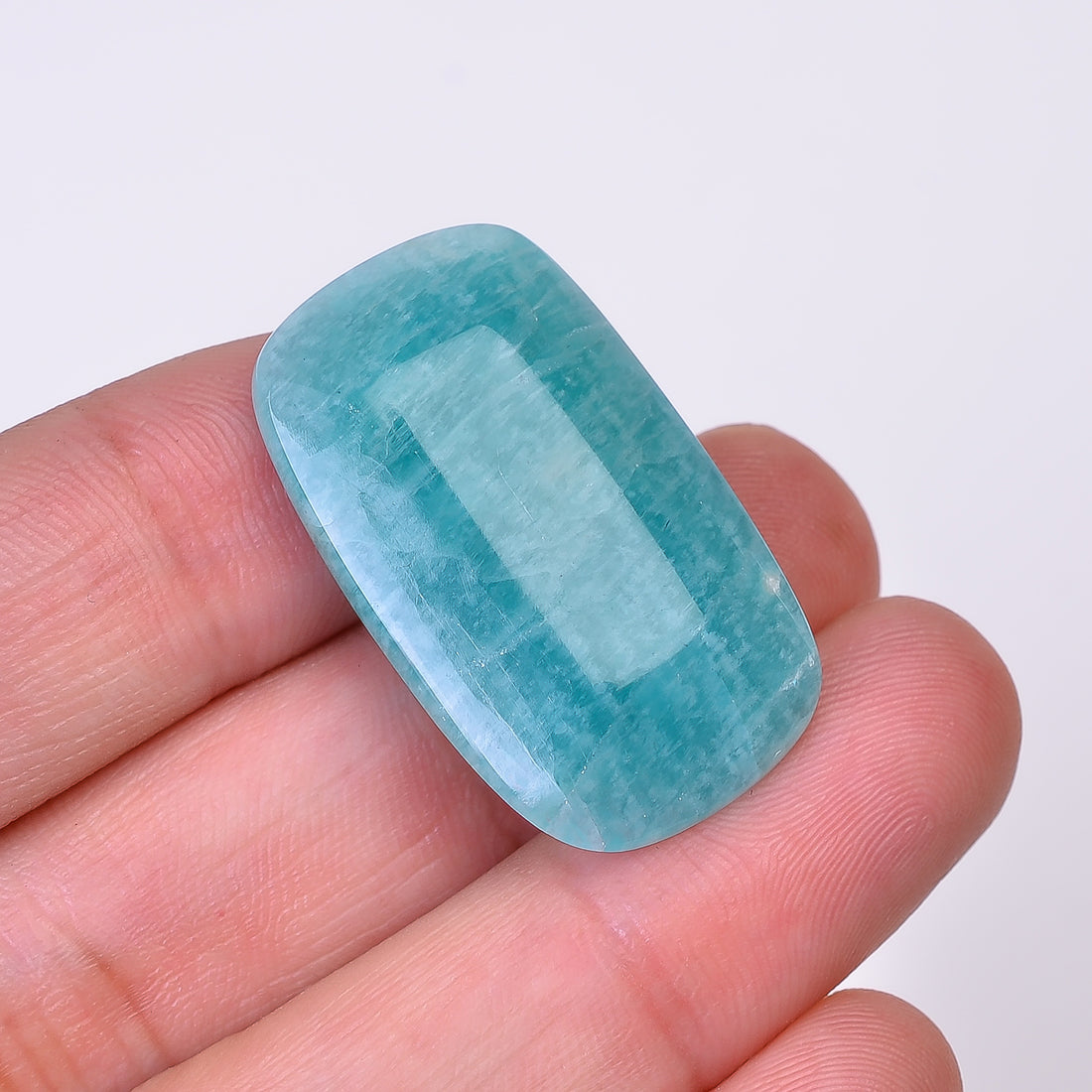 Natural Amazonite Radiant Shape Faceted Loose Gemstone For Making Jewelry 34 Ct. 31X19X7 mm Y-10059